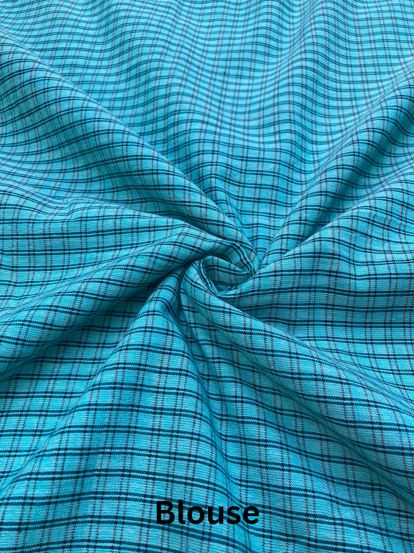 Sky Blue Patteda Anchu Saree