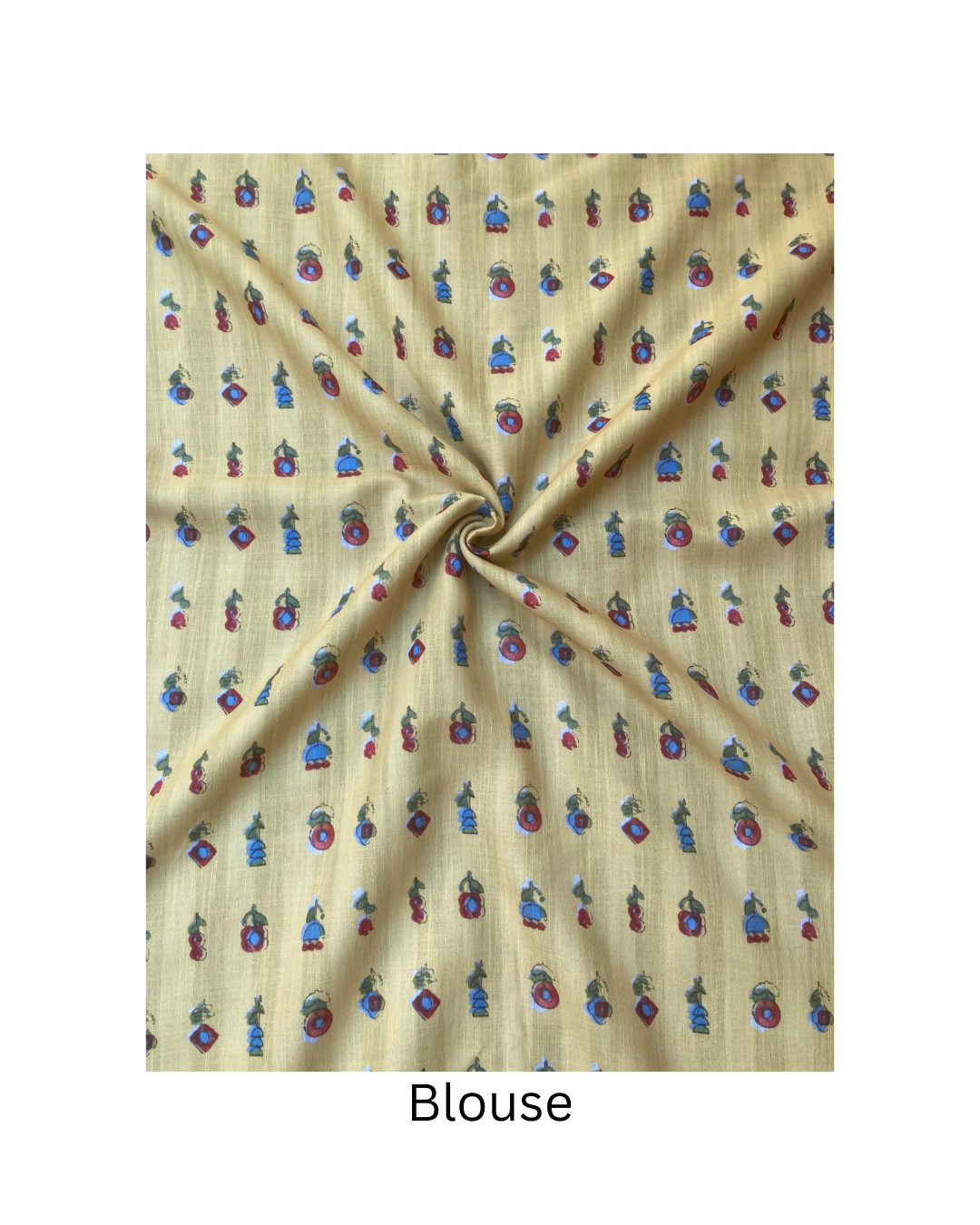 Royal Blue Jute Cotton Saree