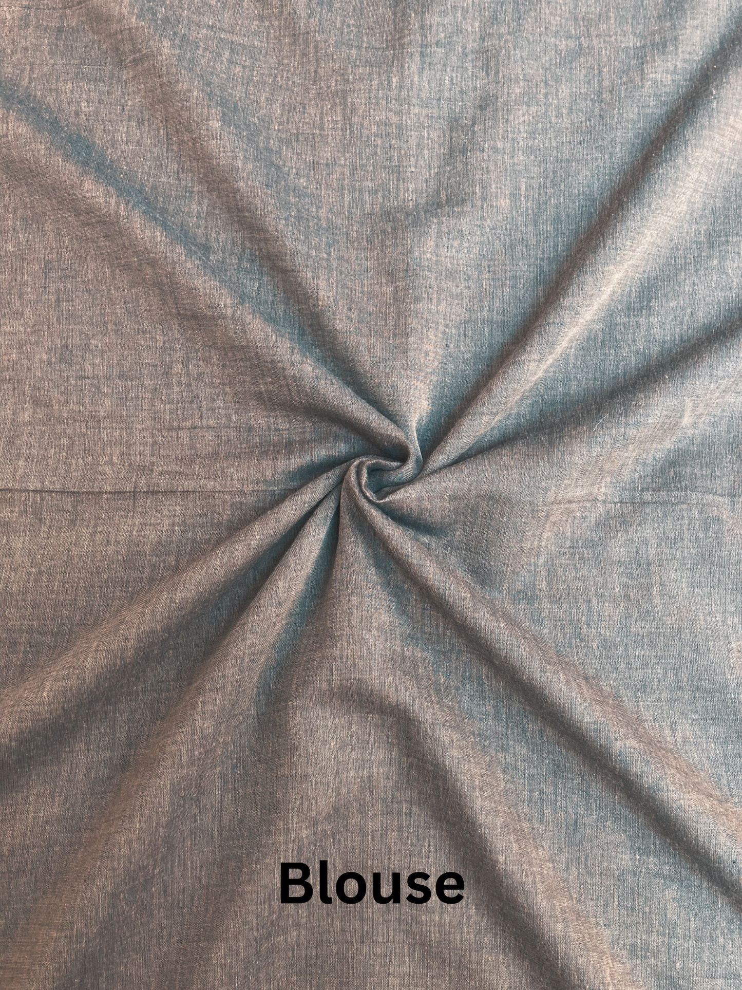 Ash Brown Mul Cotton Saree