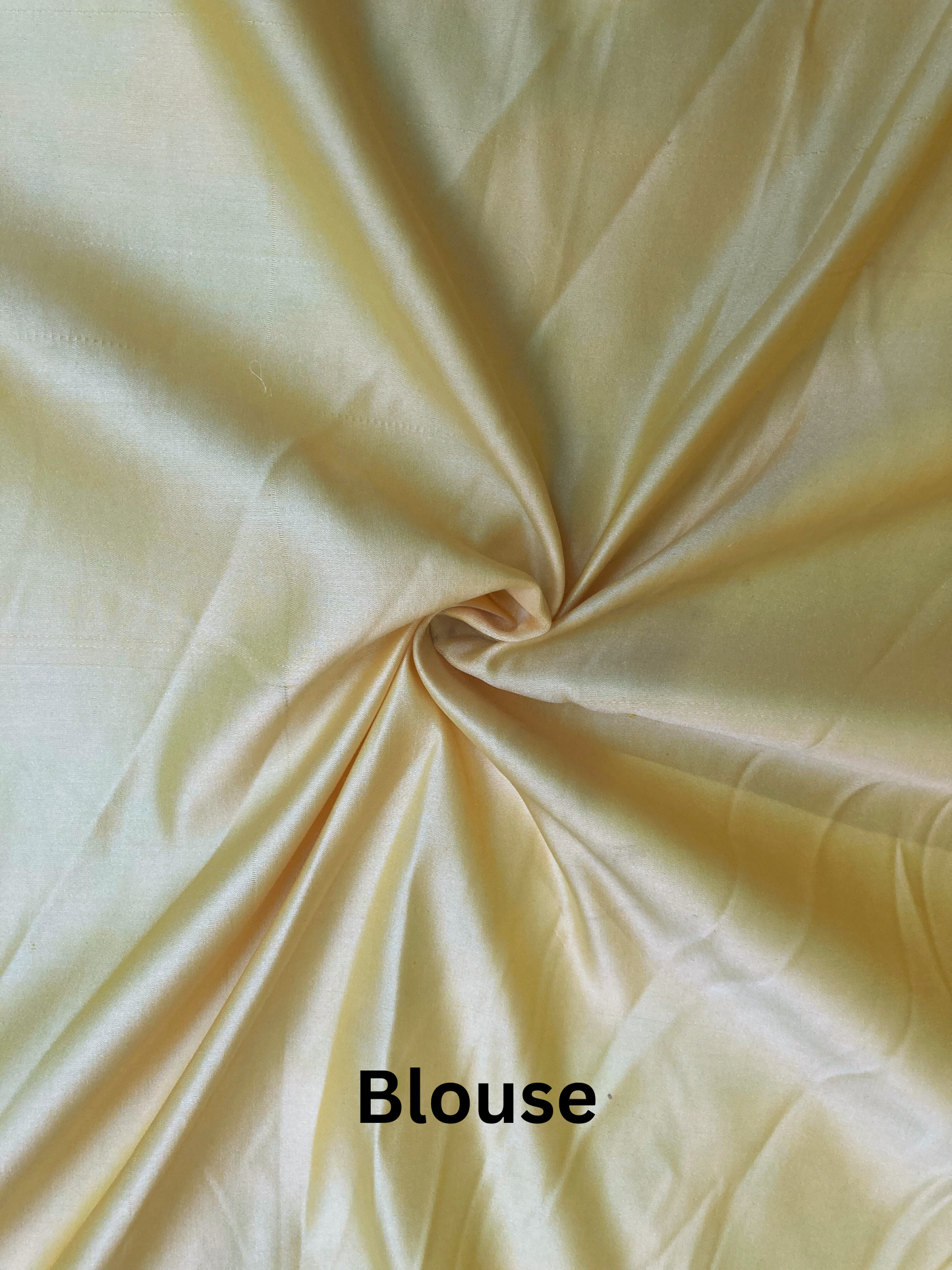 Canary Yellow Banarasi Satin Saree