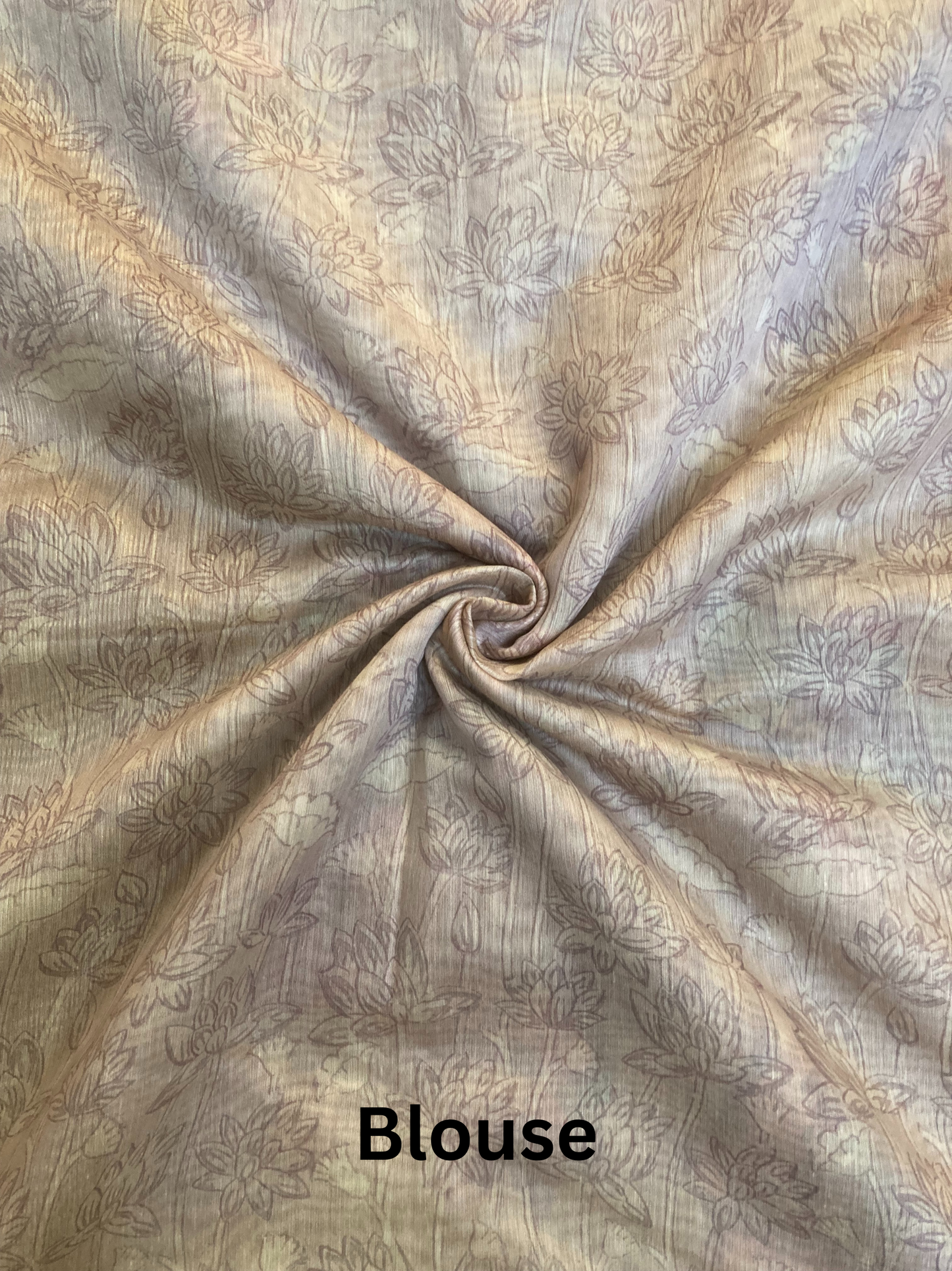 Plum Digital Printing Chanderi Saree