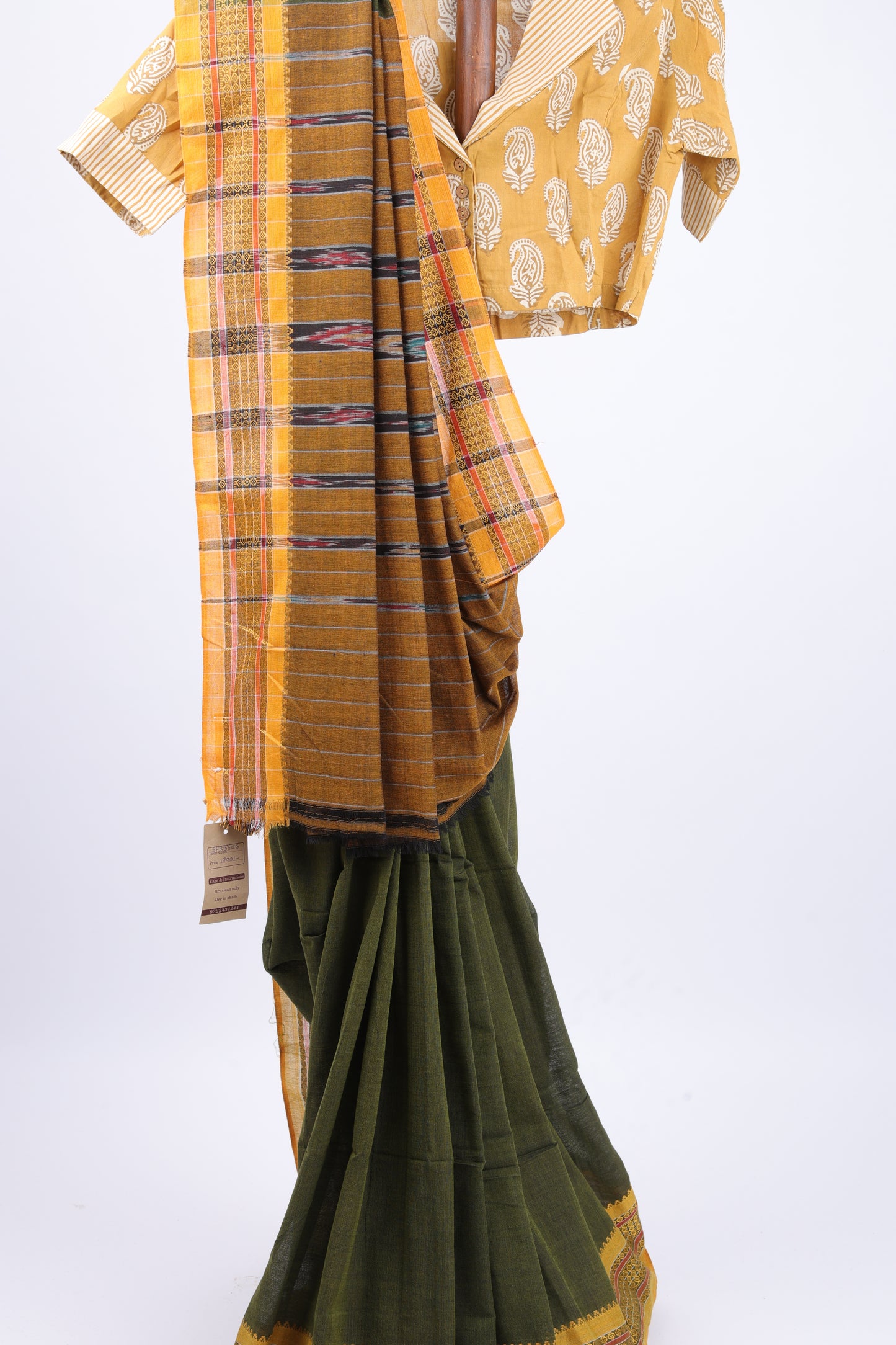 Juniper Sambalpuri Ikkat Saree