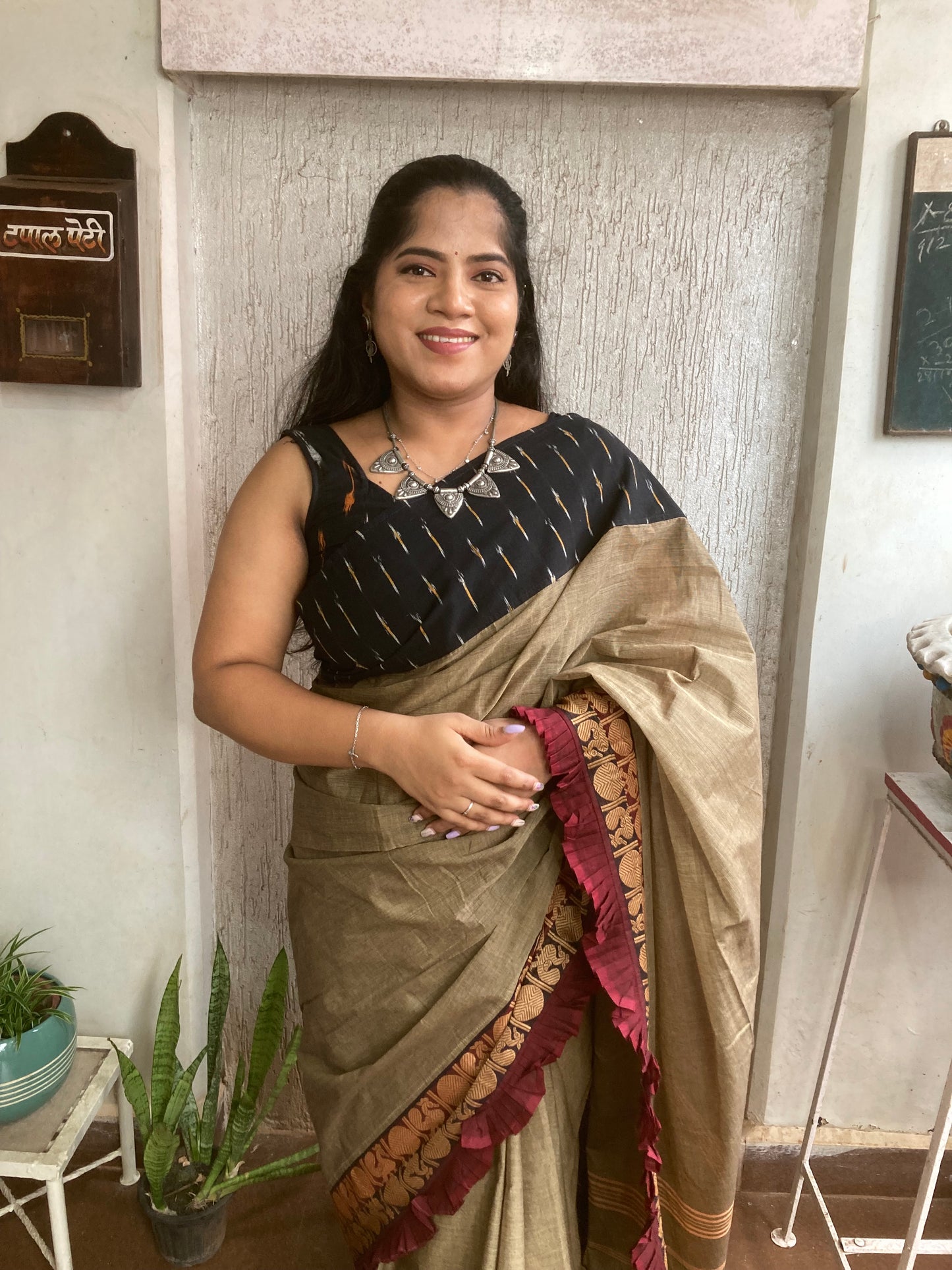 Ash Gray Concept Saree