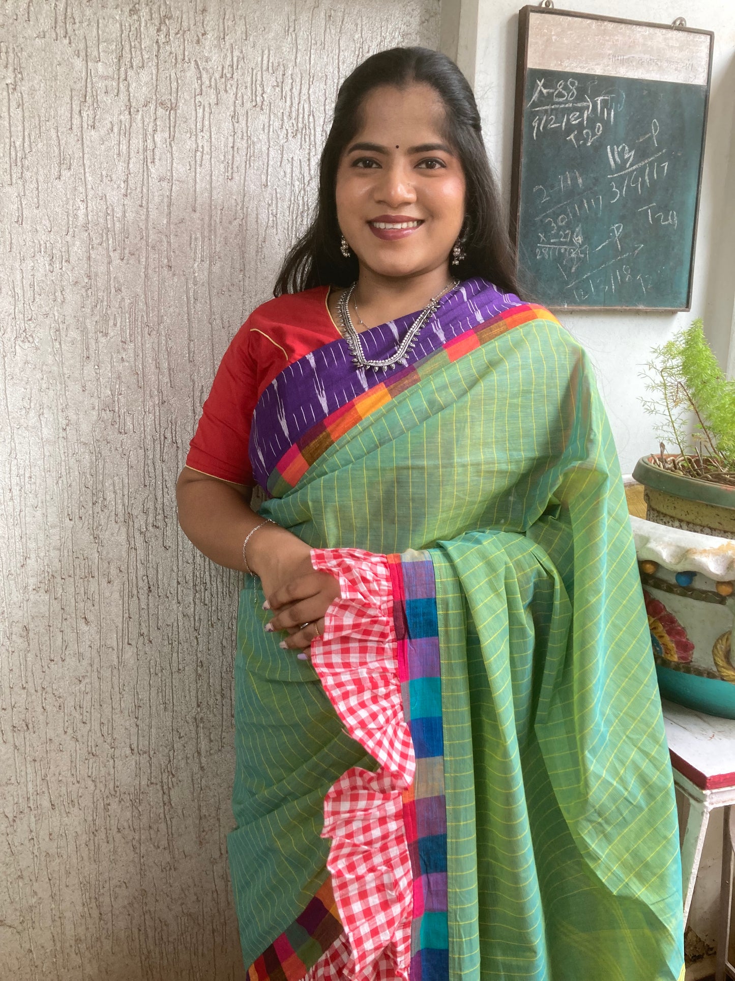 Emerald Green Concept Saree