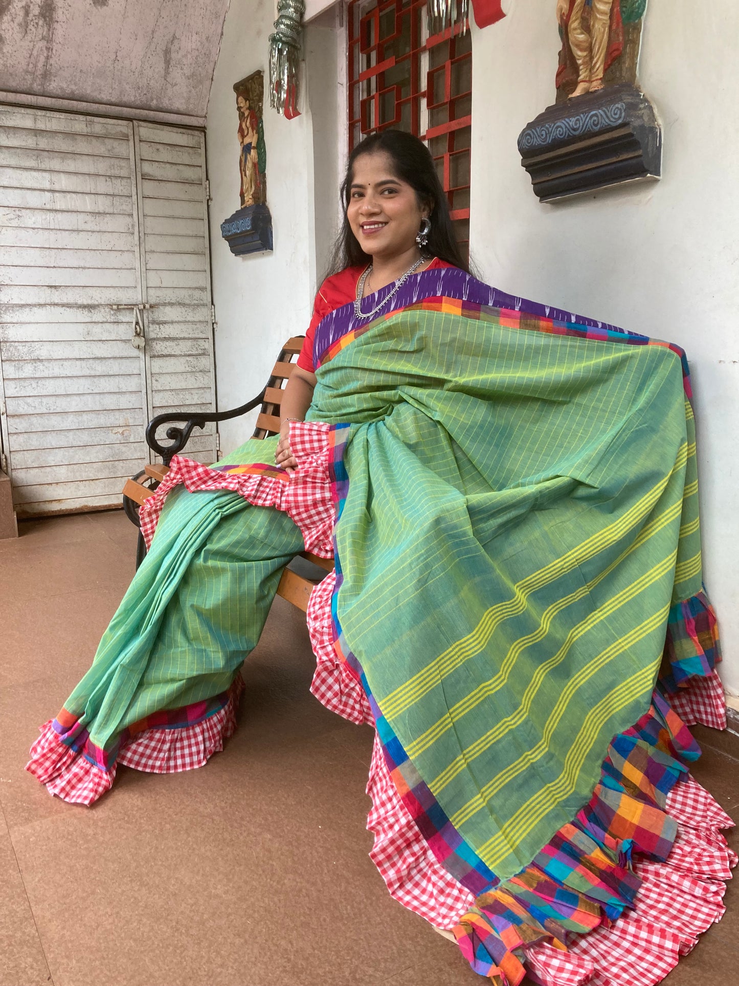 Emerald Green Concept Saree