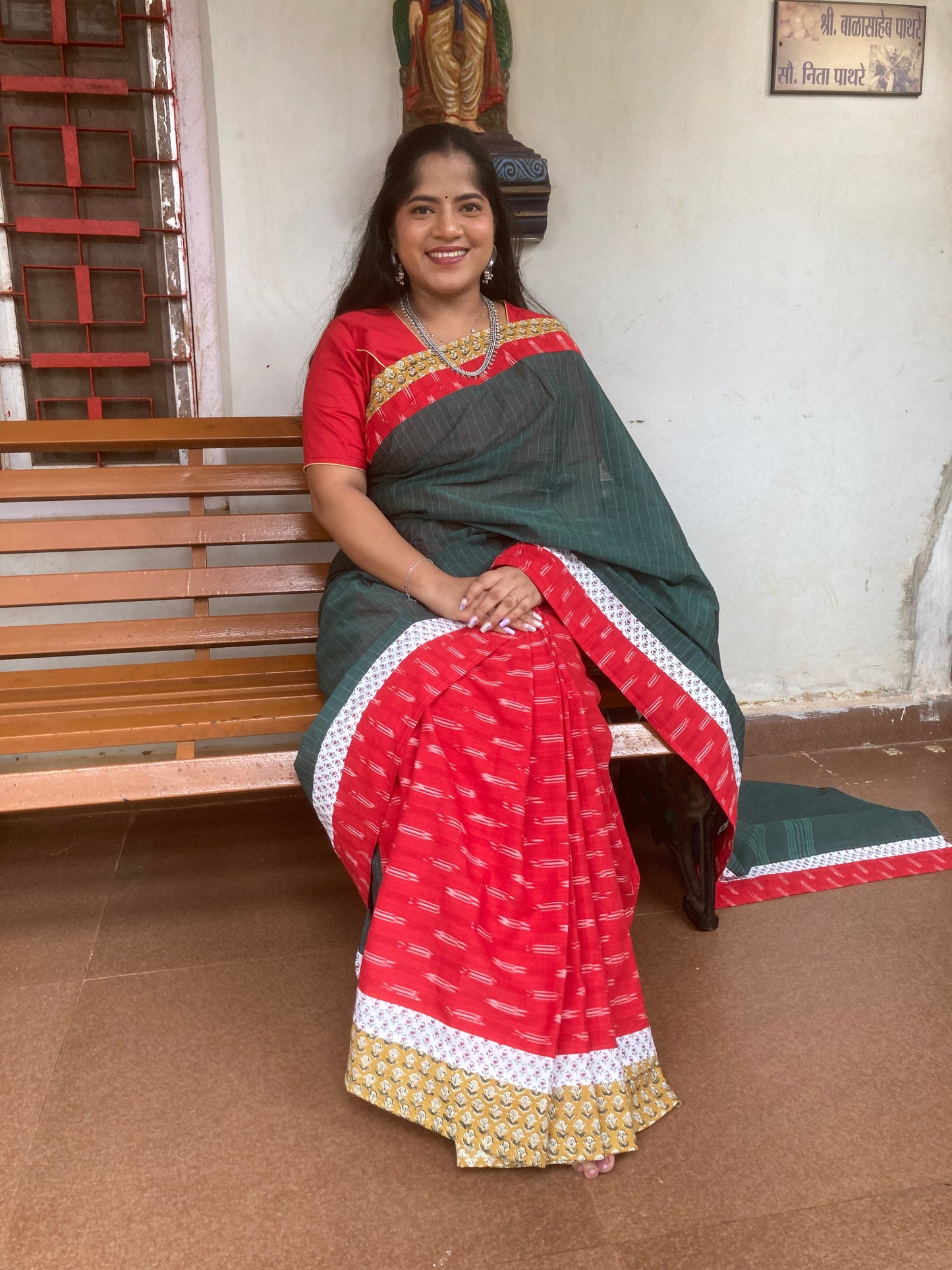 Dark Green Concept Saree