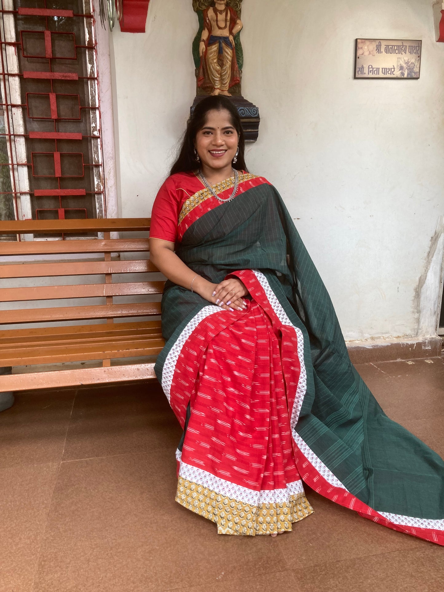 Dark Green Concept Saree