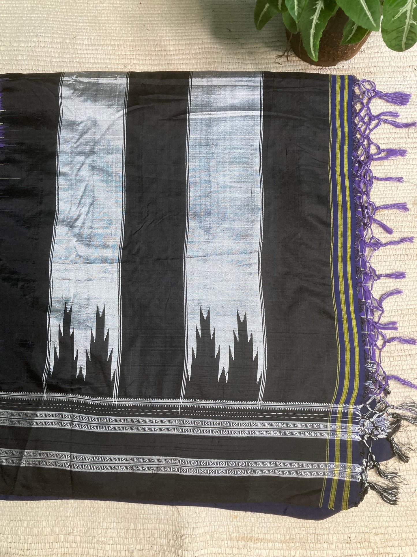 Slate Violet Ilkal Saree