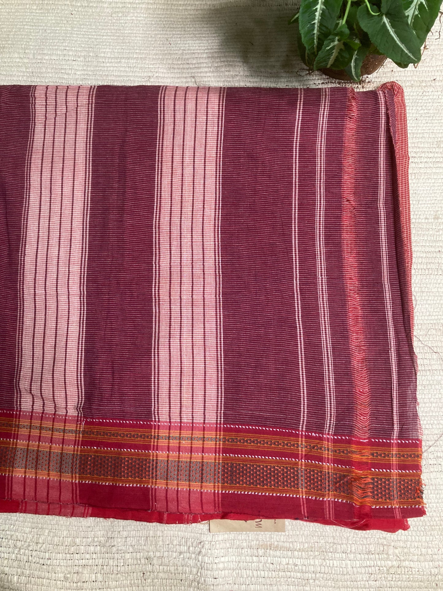 Red Patteda Anchu Saree