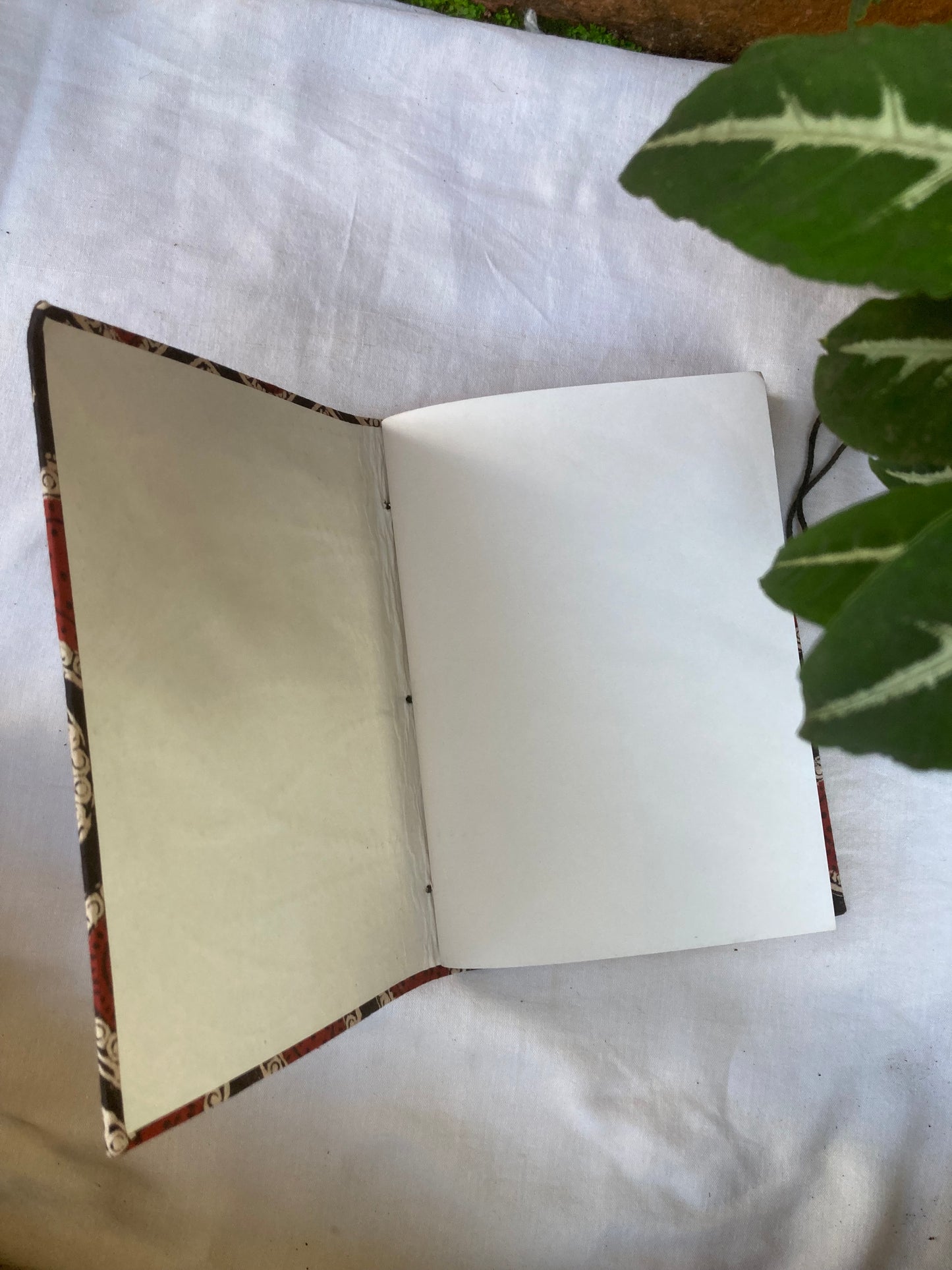 Charcoal Black Fabric-Covered Notebook