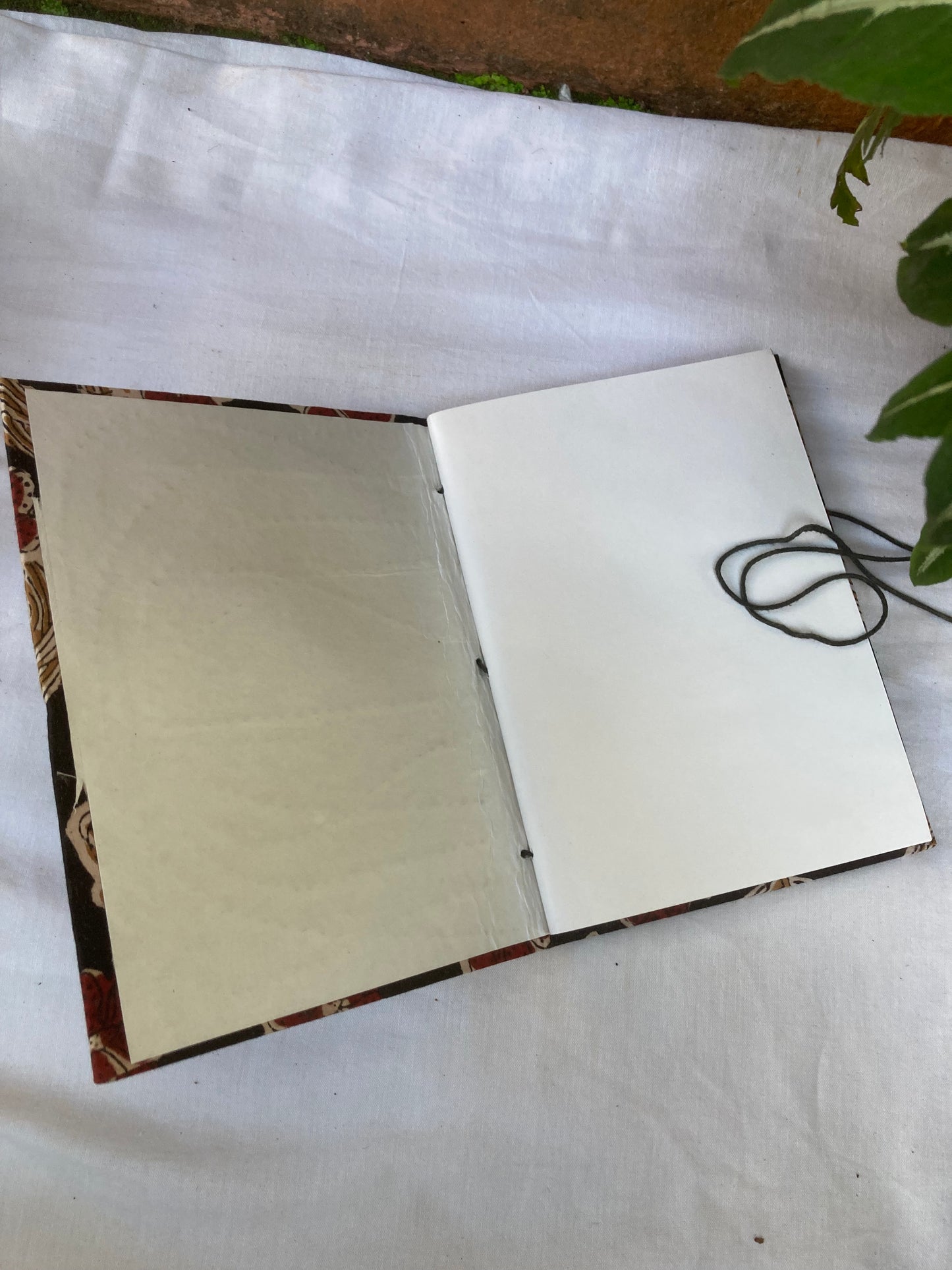 Charcoal Black Fabric-Covered Notebook