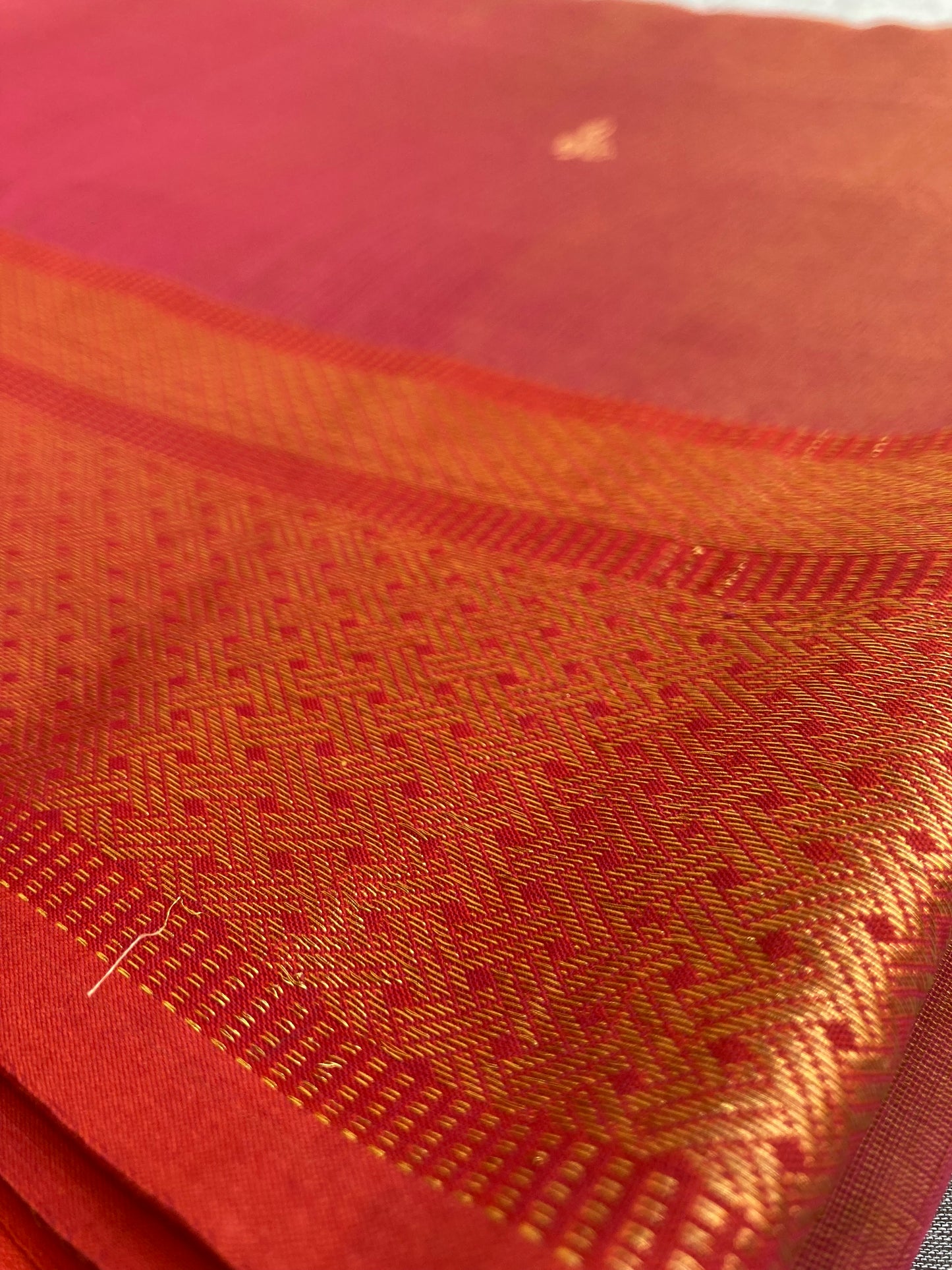 Dark Pink Maheshwari Saree