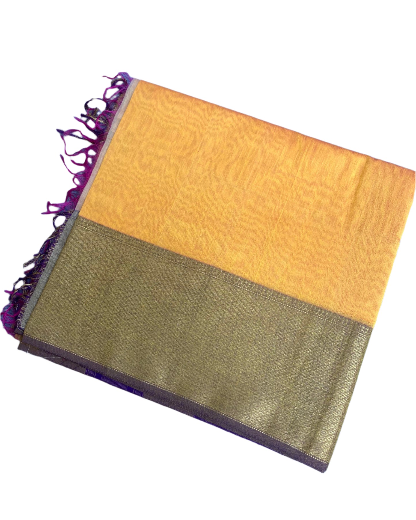 Orange Maheshwari Saree