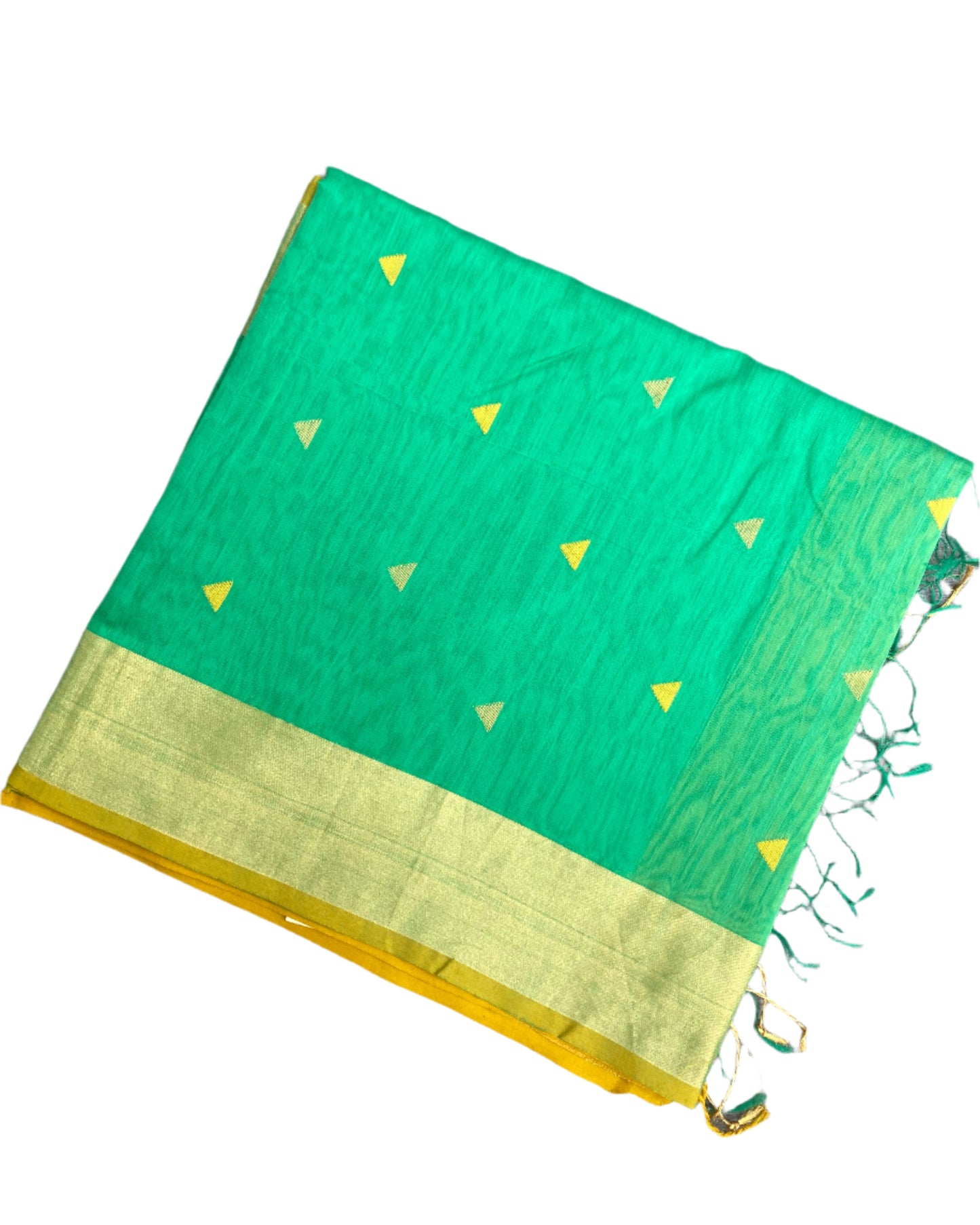 Seafoam Green Maheshwari Saree