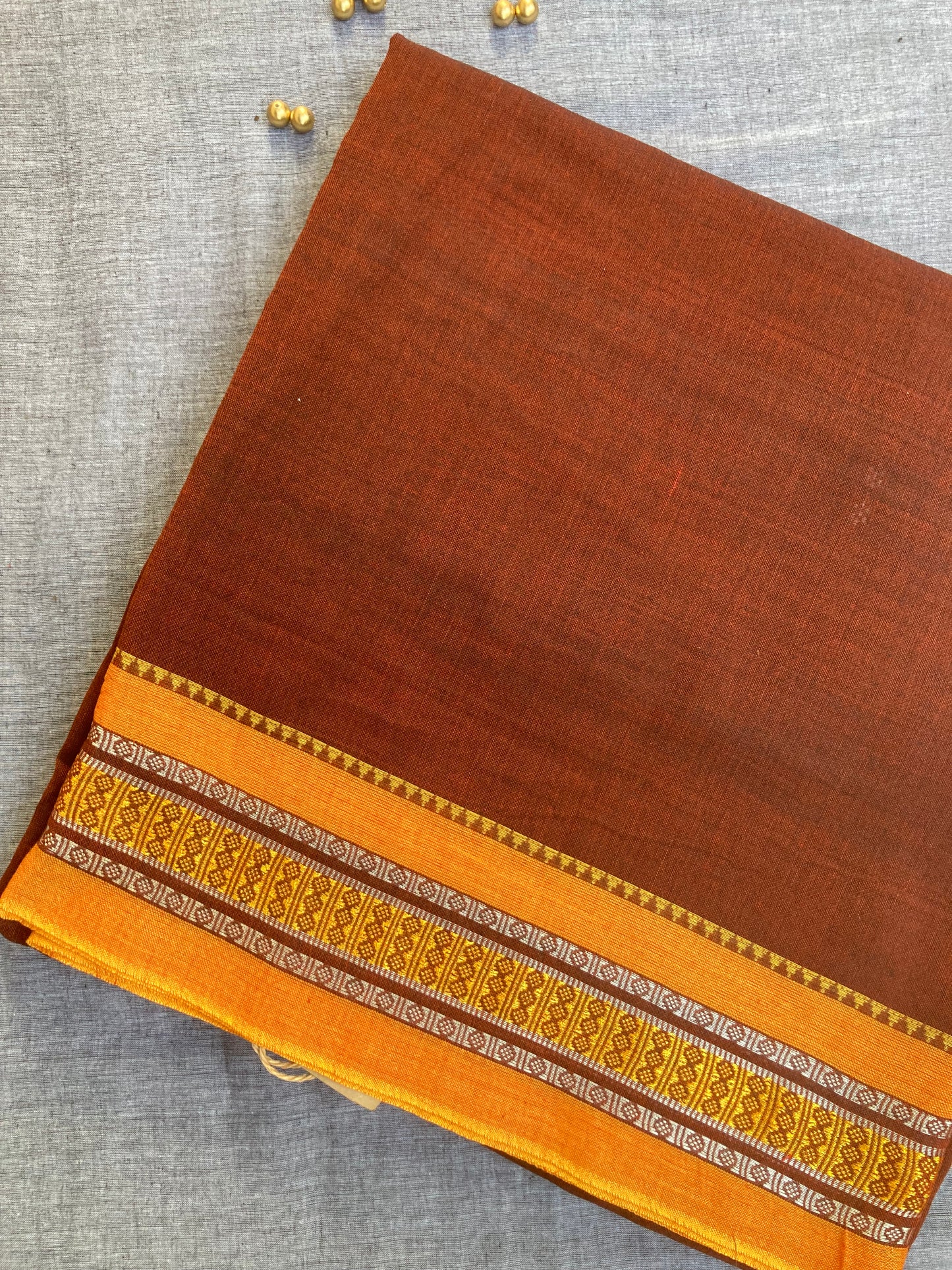 Cinnamon Sambalpuri Ikkat Saree