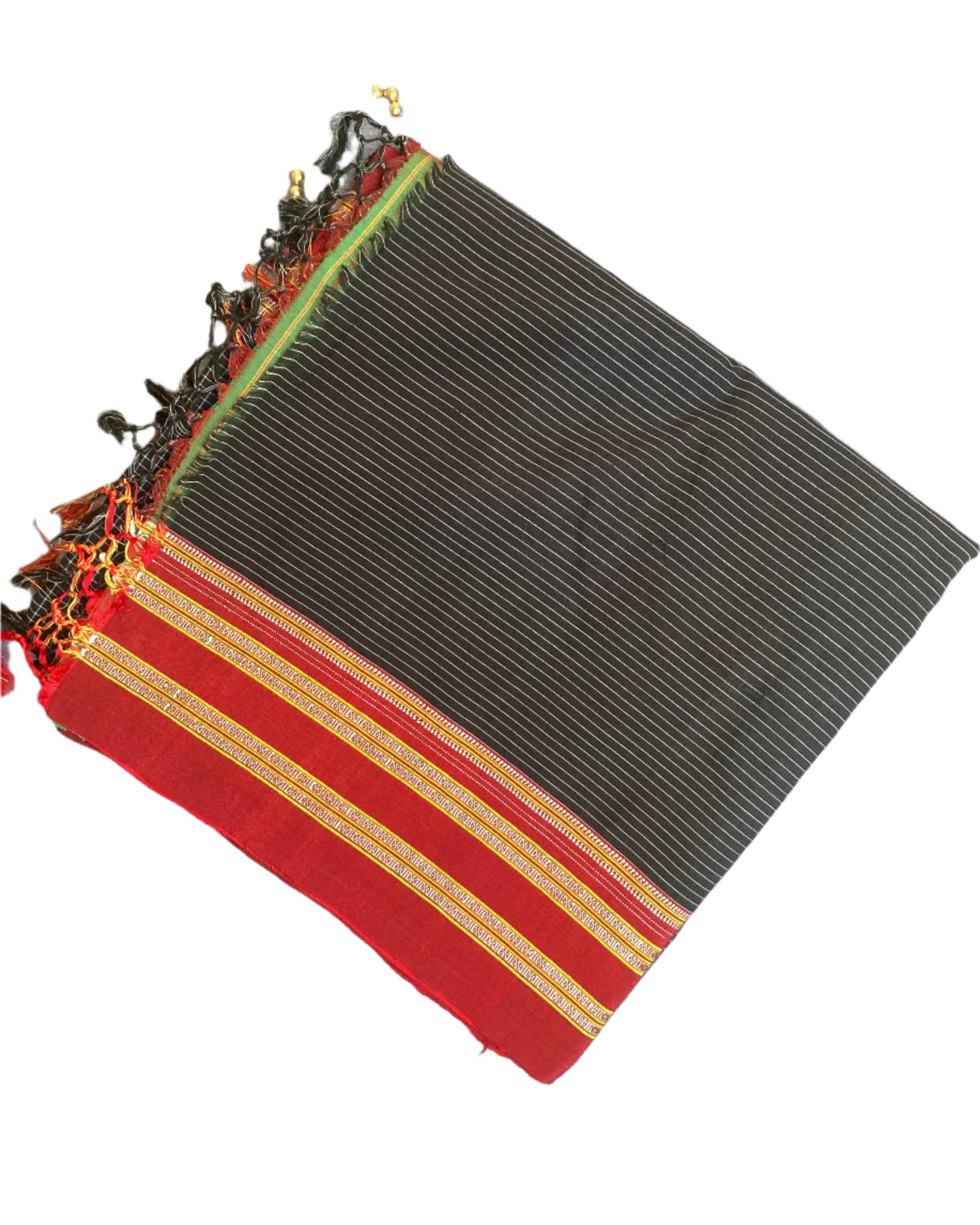 Black Checks Ilkal Saree