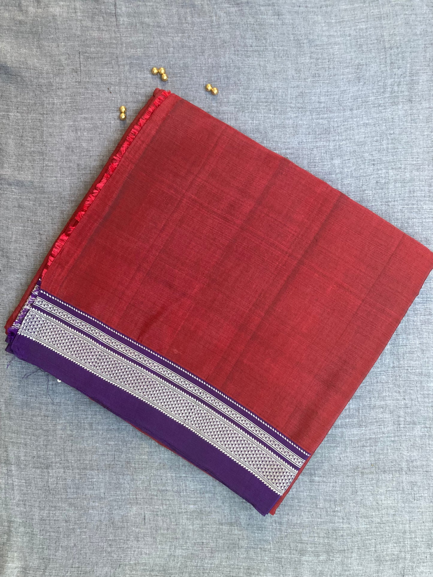 Dark Maroon Ilkal Saree