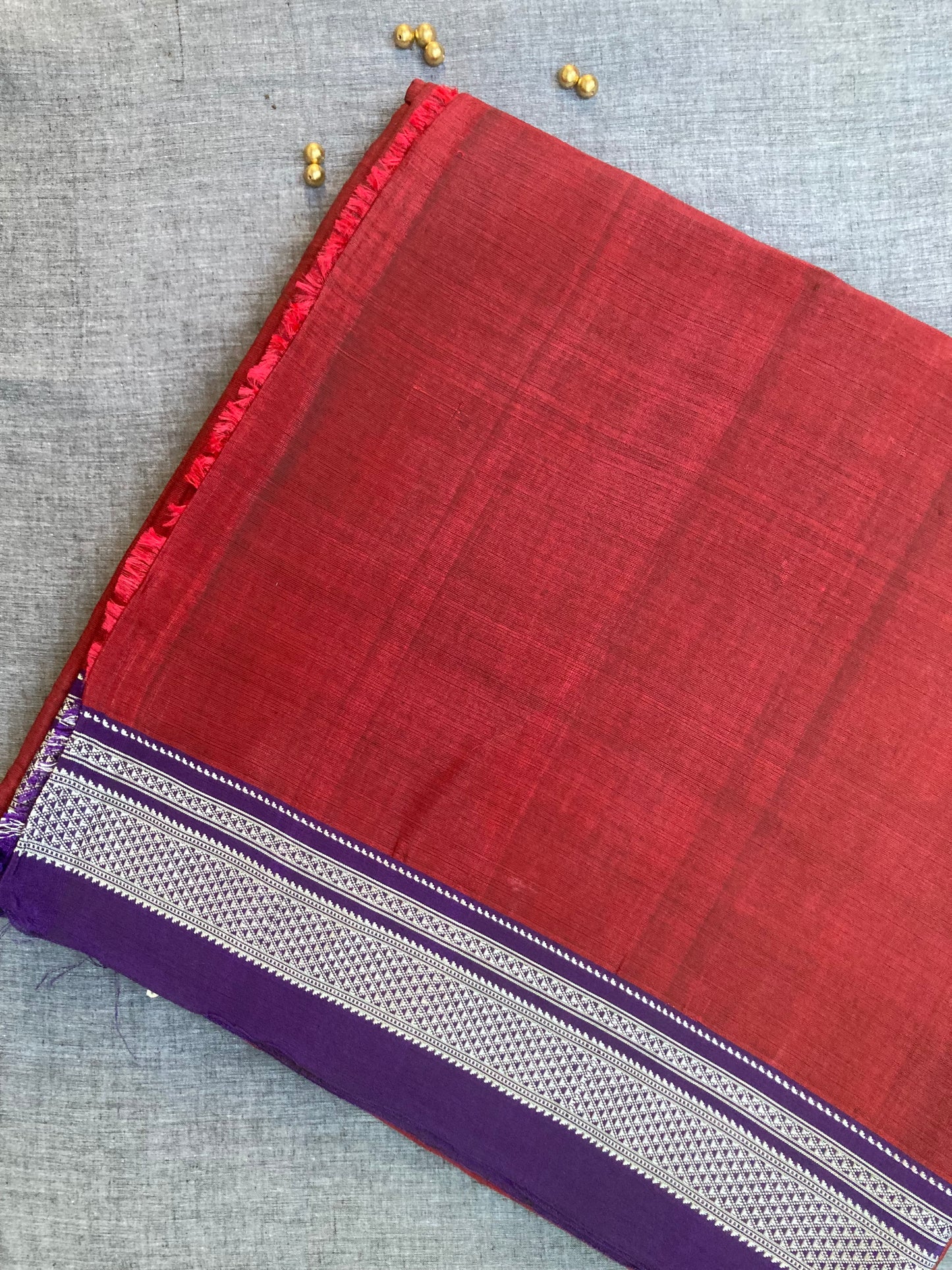 Dark Maroon Ilkal Saree