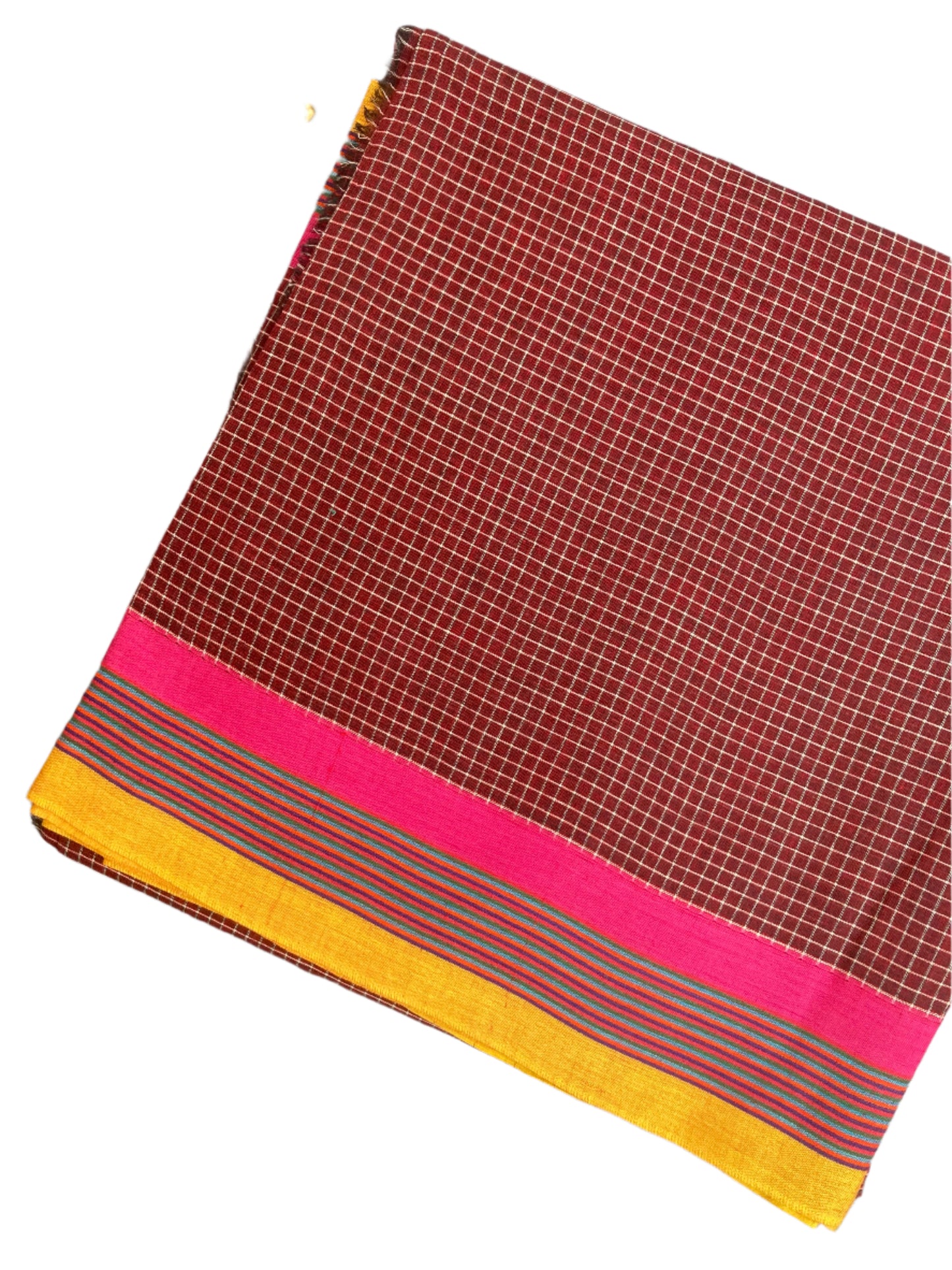 Brunette Brown Patteda Anchu Saree