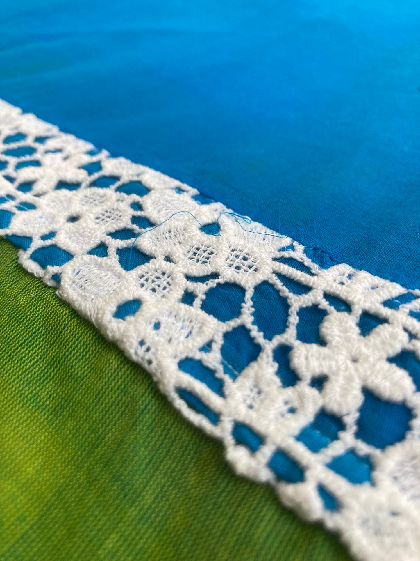 Dark Sky Blue Maanto Concept Saree