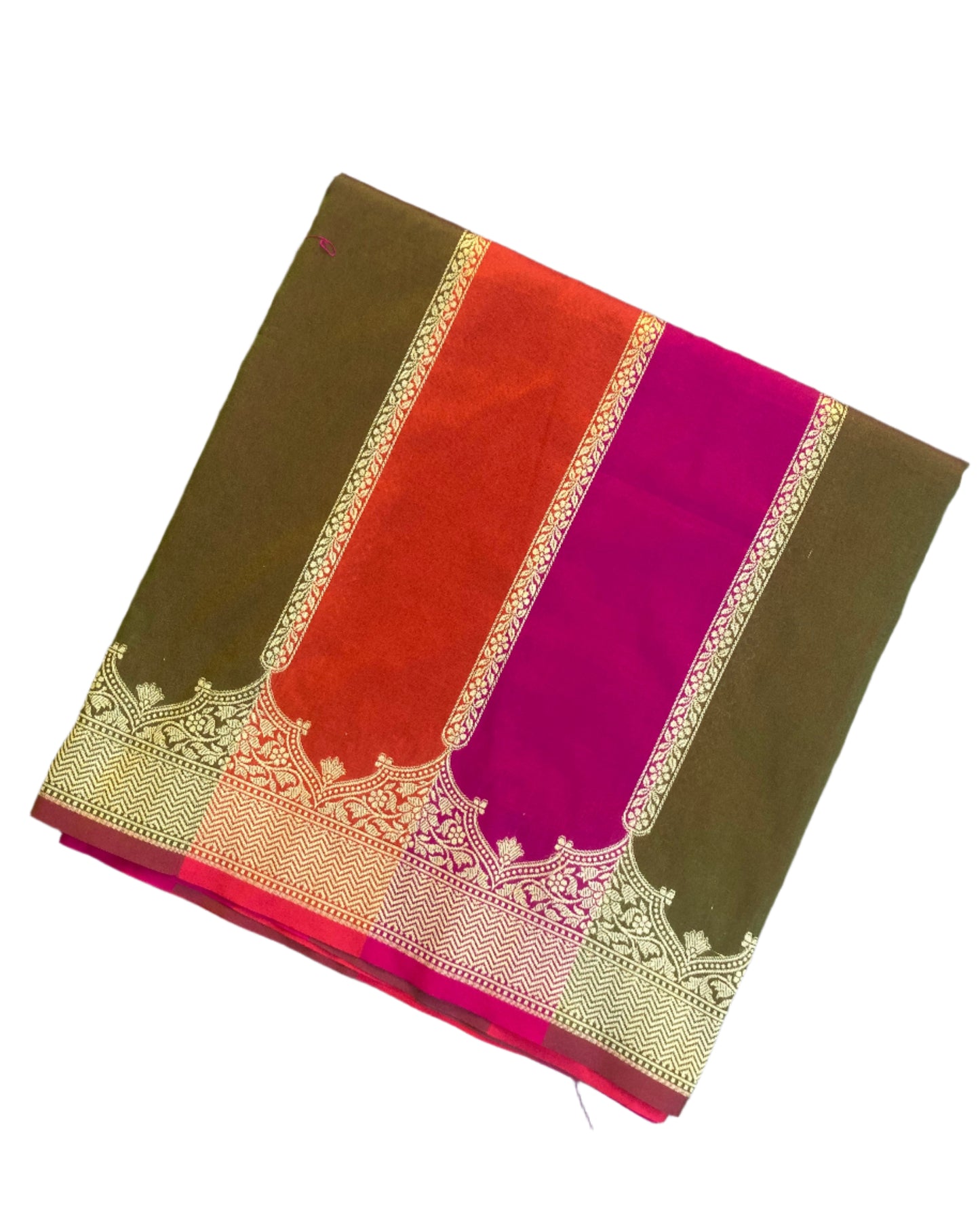 Dark Pink Banarasi Saree