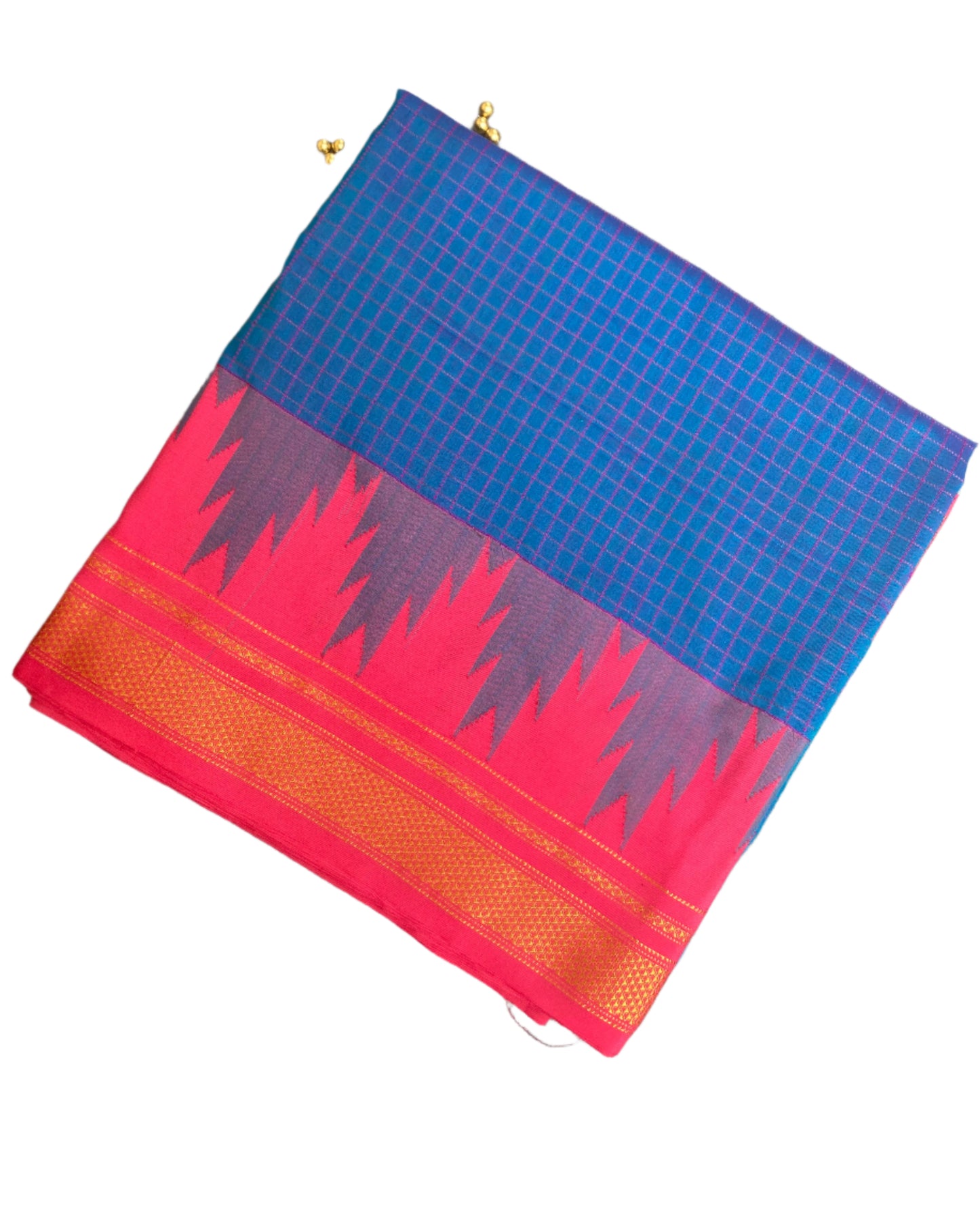 Cobalt Blue Ilkal Saree