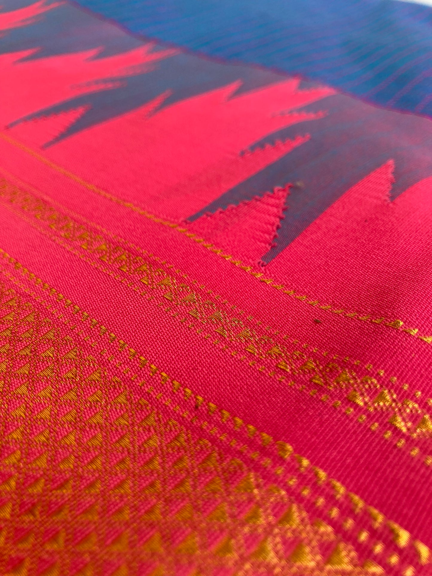 Cobalt Blue Ilkal Saree