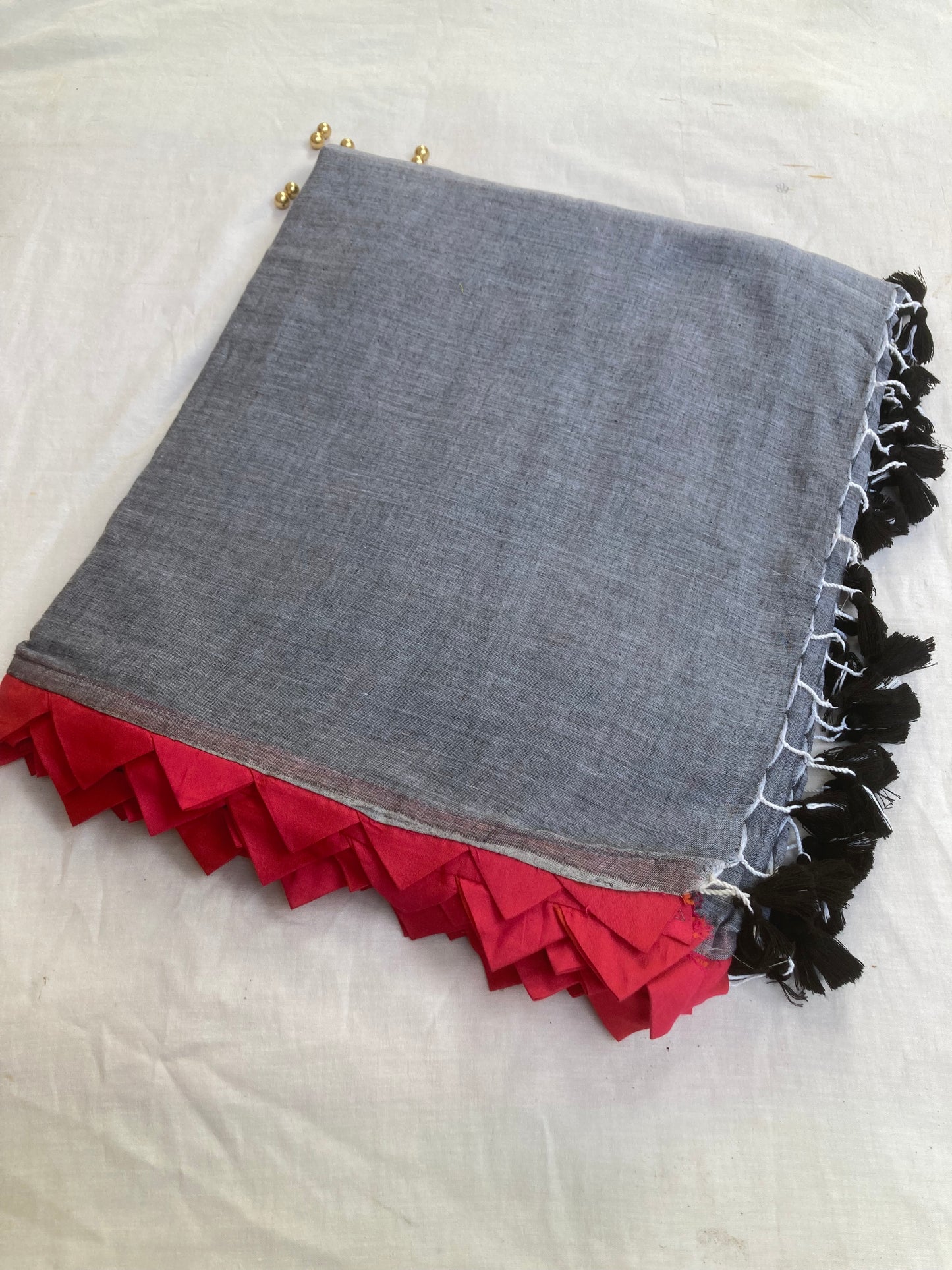 Cloud Grey Maanto Concept Saree