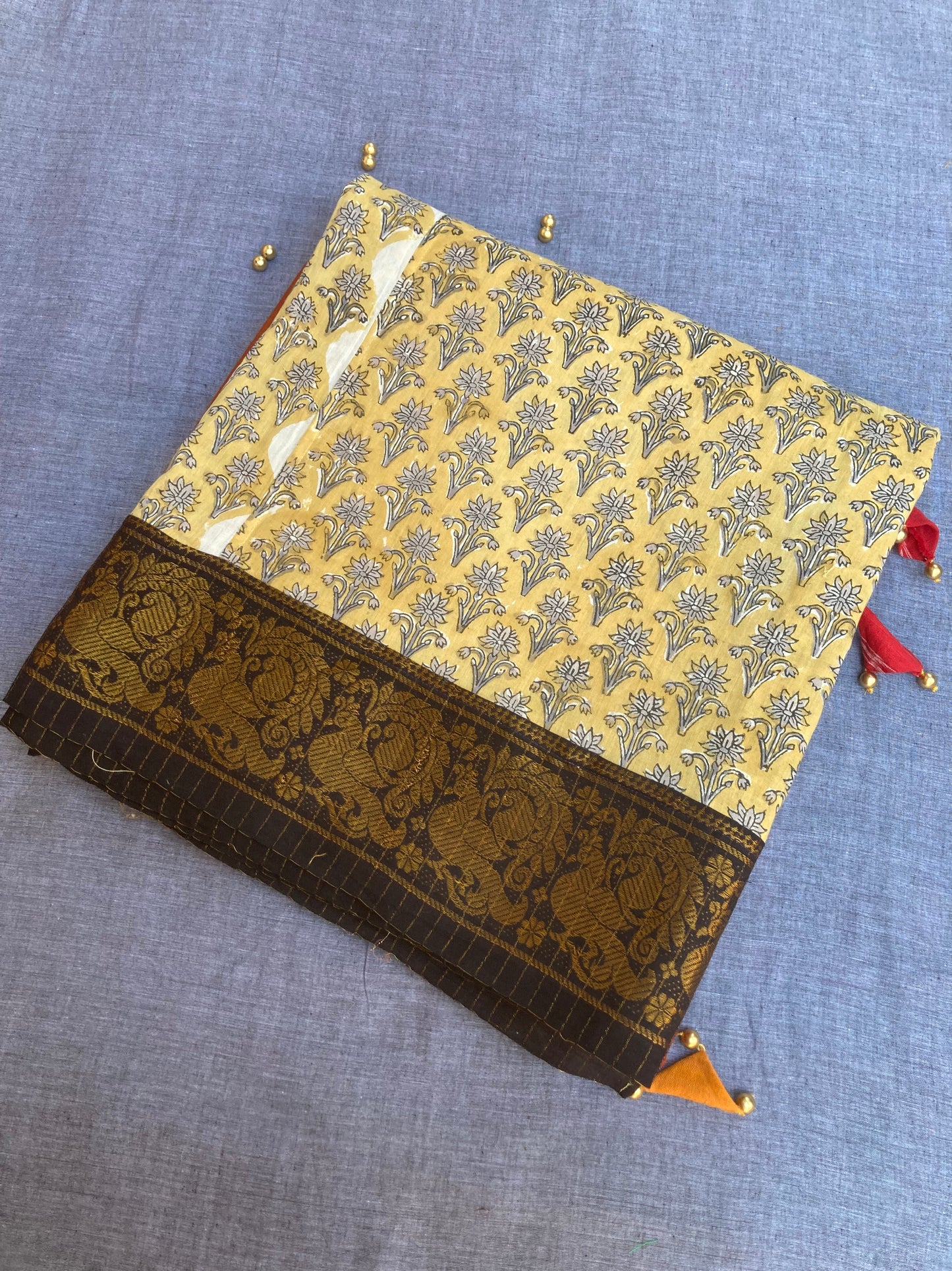 Dark Brown Maanto Concept Saree