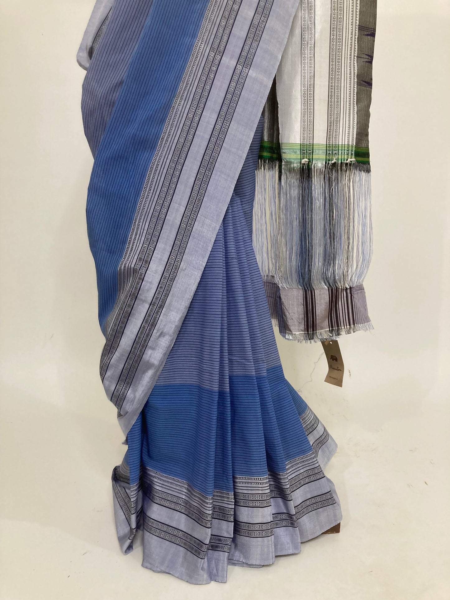 Cerulean Blue Ilkal Saree