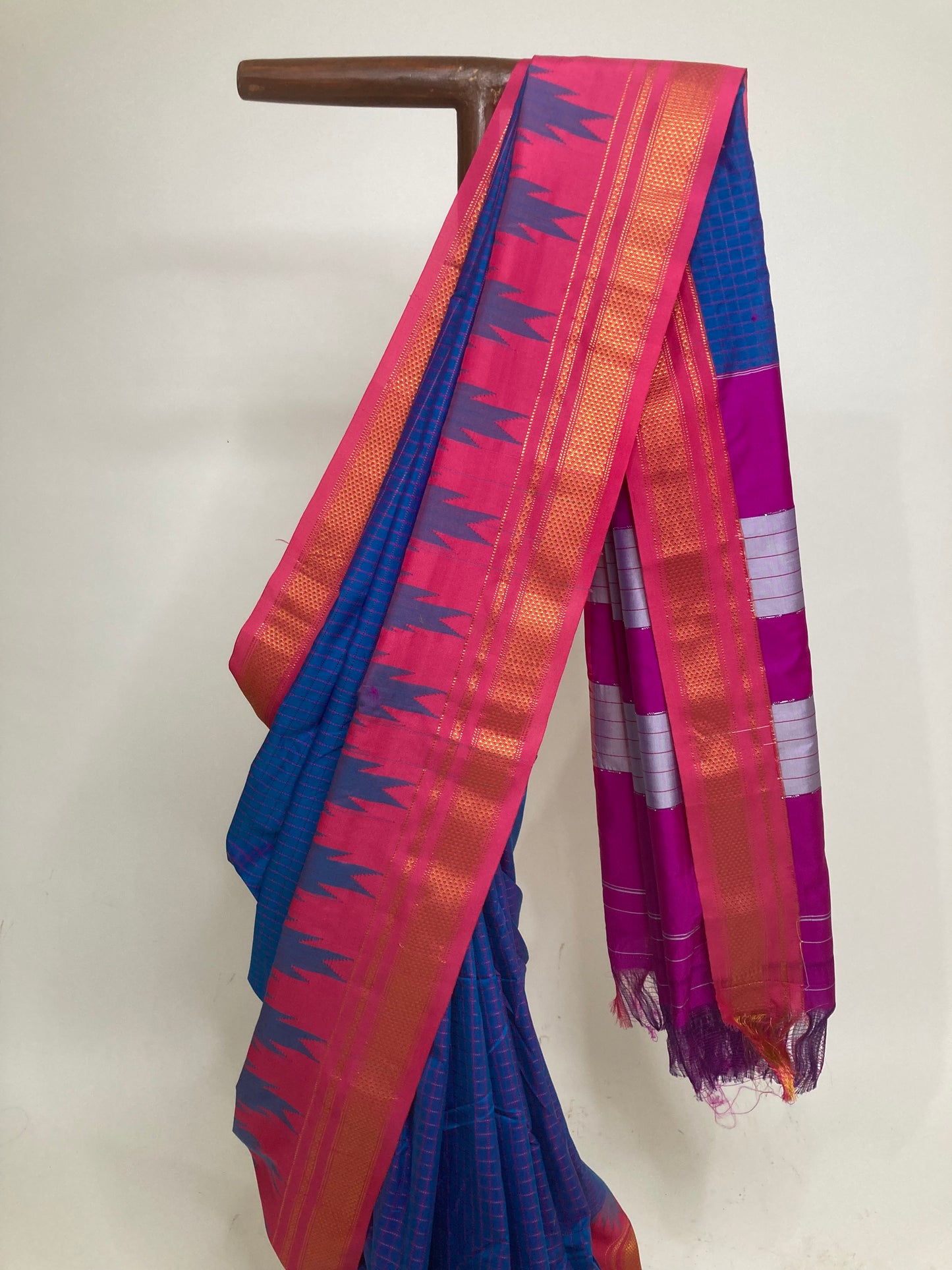 Cobalt Blue Ilkal Saree