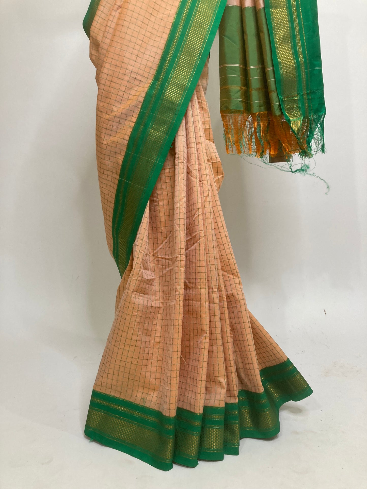 Warm Ivory Ilkal Saree