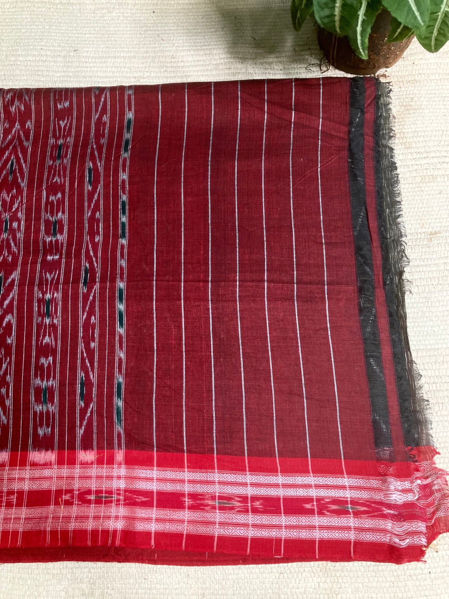 Seal Grey Sambalpuri Ikkat saree