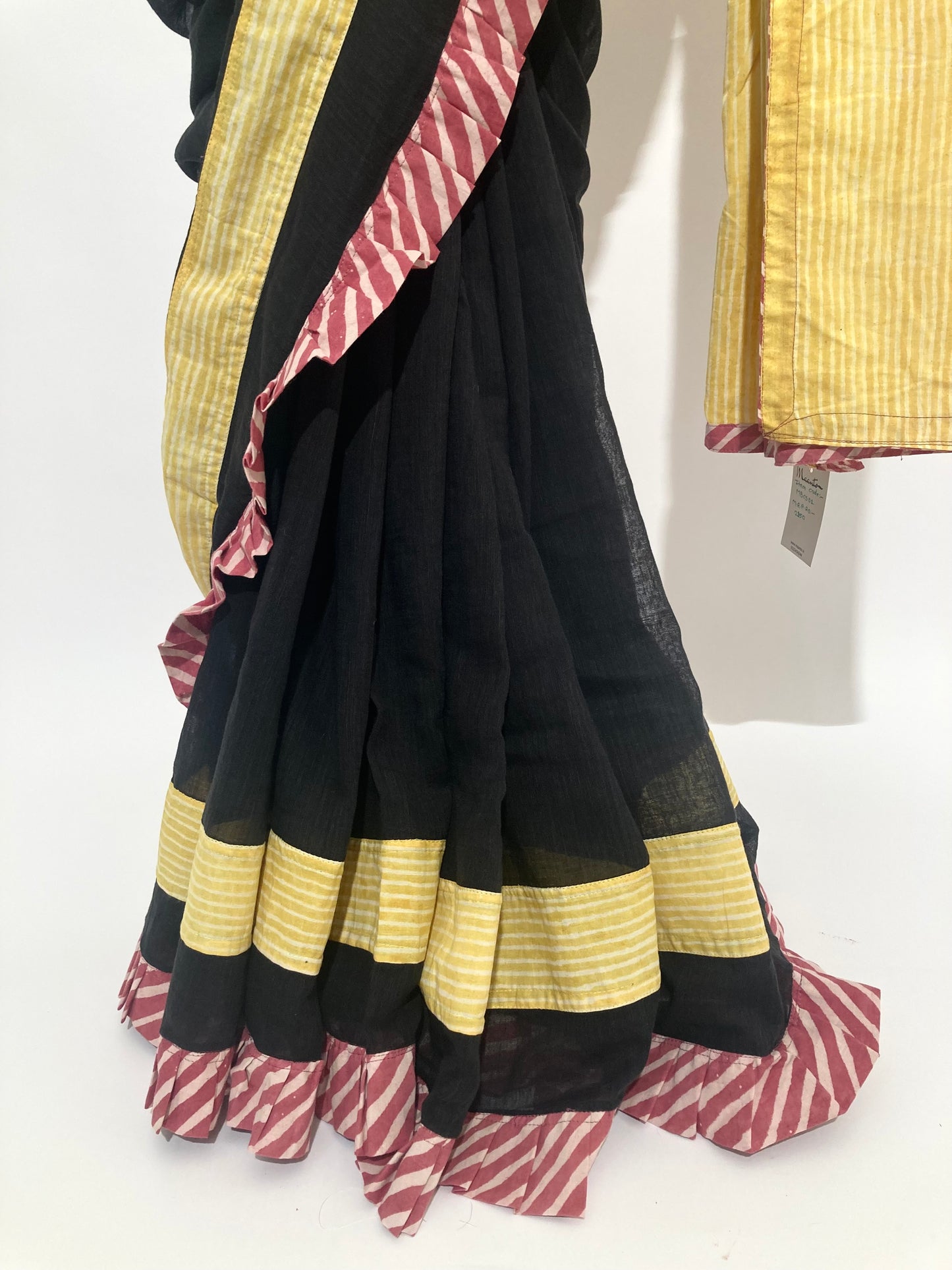 Charcoal Black Maanto Concept Saree