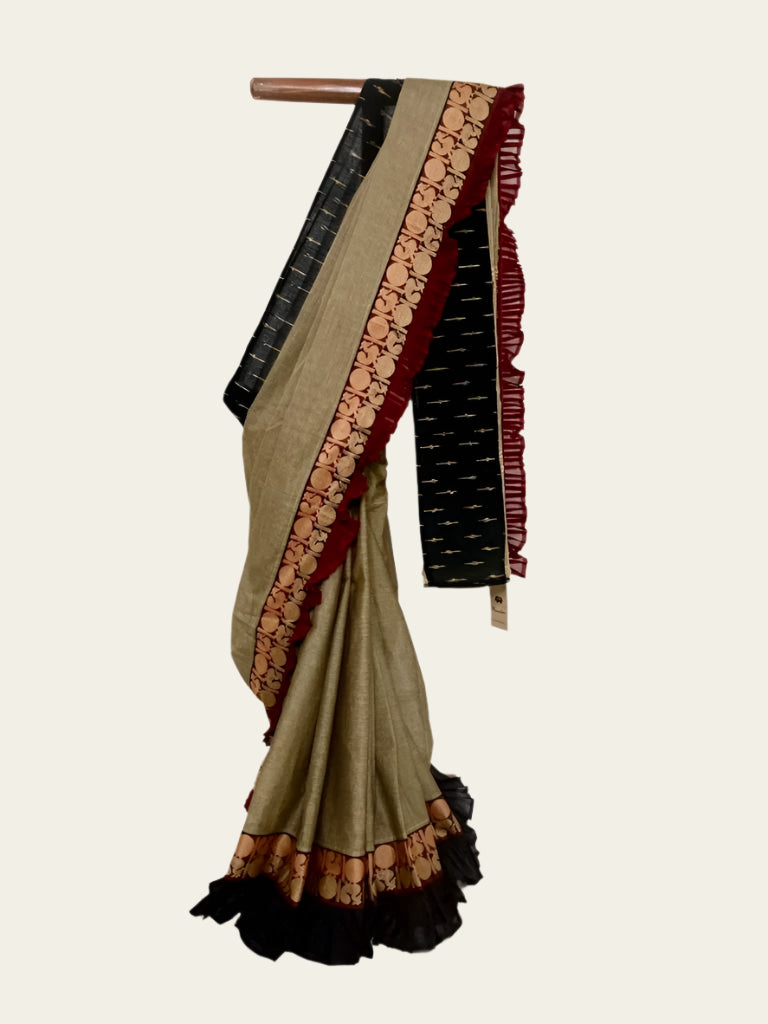 Ash Gray Concept Saree