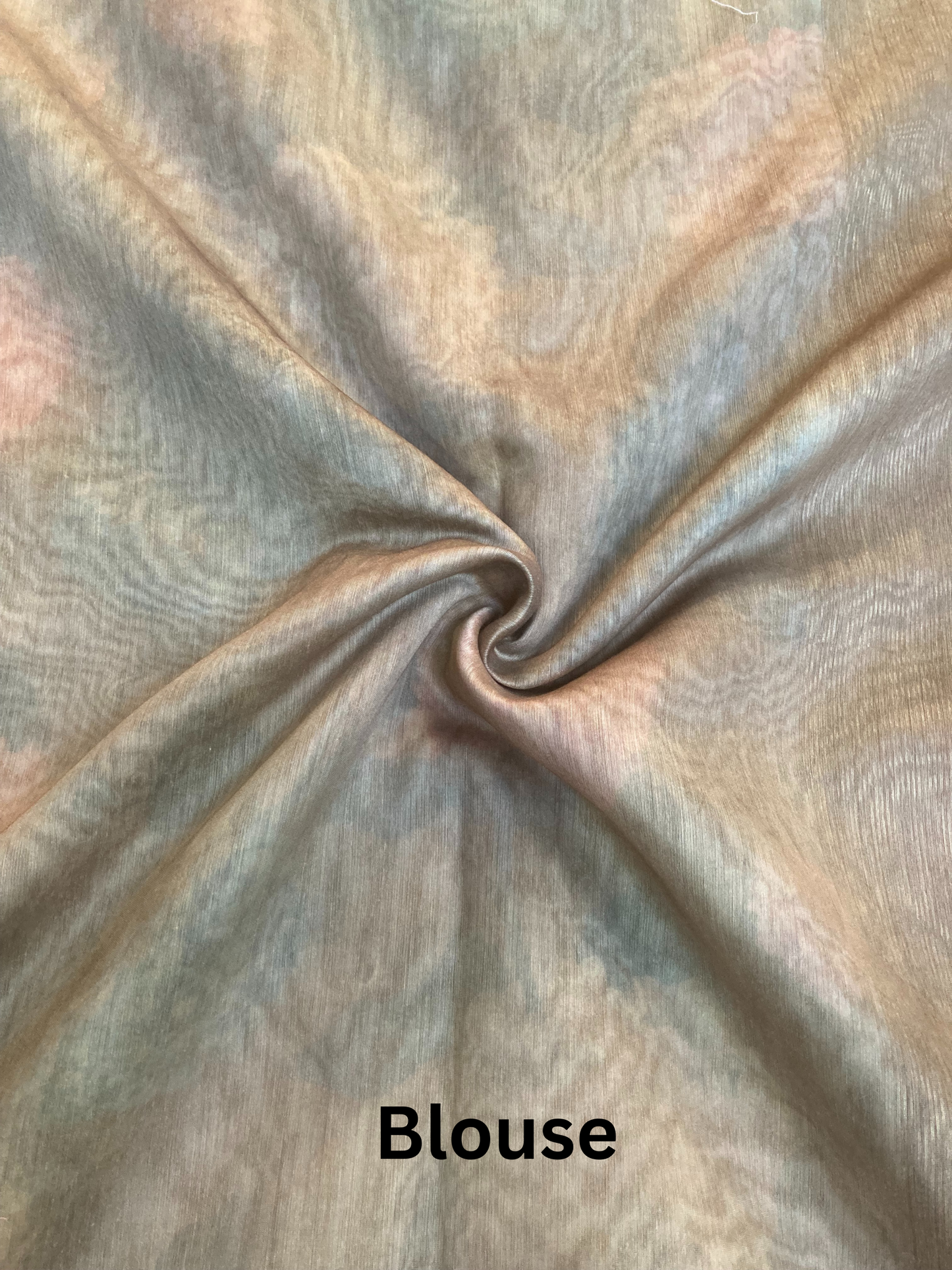 Olive Digital Print Chanderi Saree