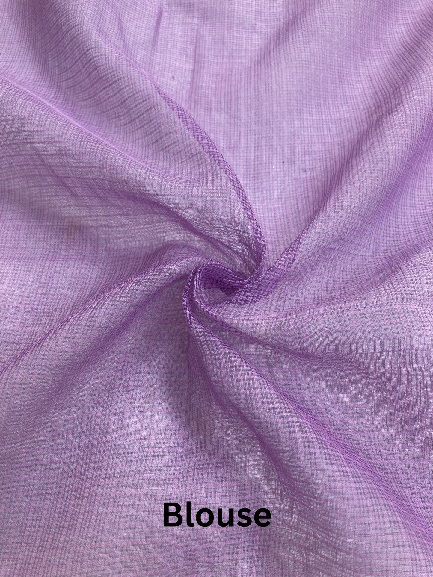 Lilac Ombre-Dyed Kota Doria Saree