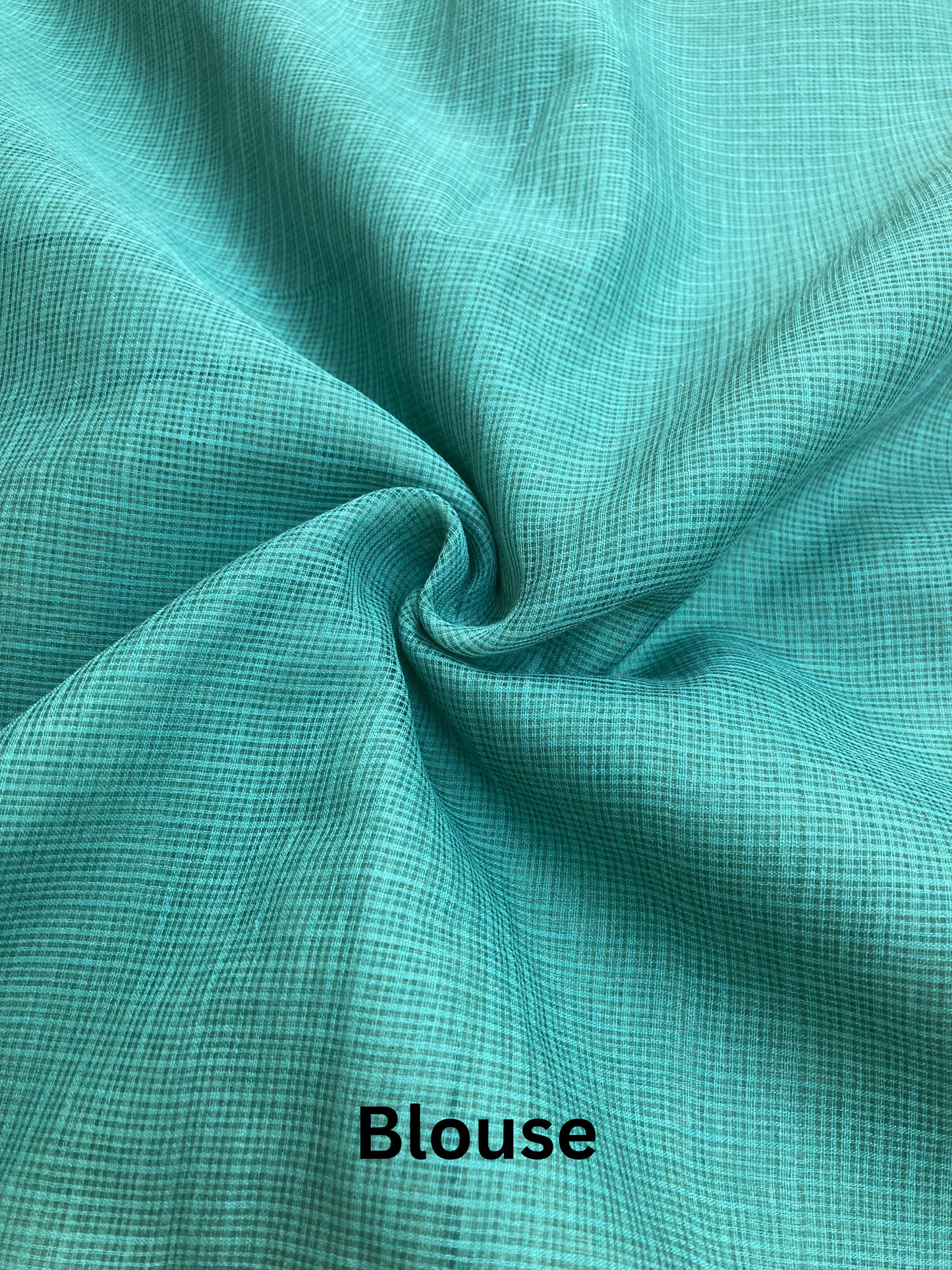 Mint Ombre-Dyed Kota Doria Saree