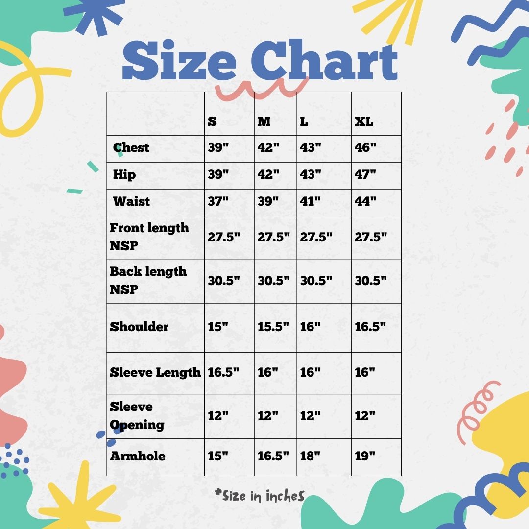 Red Ikkat Short Kurta