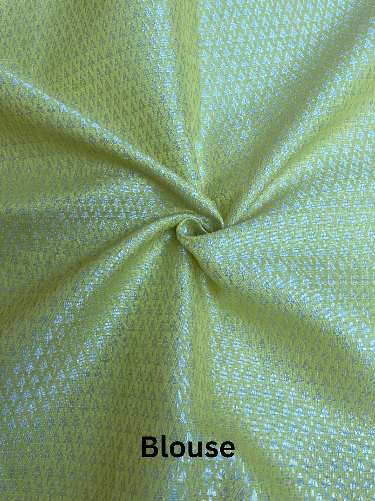 Lime Zari Kota Doria Saree