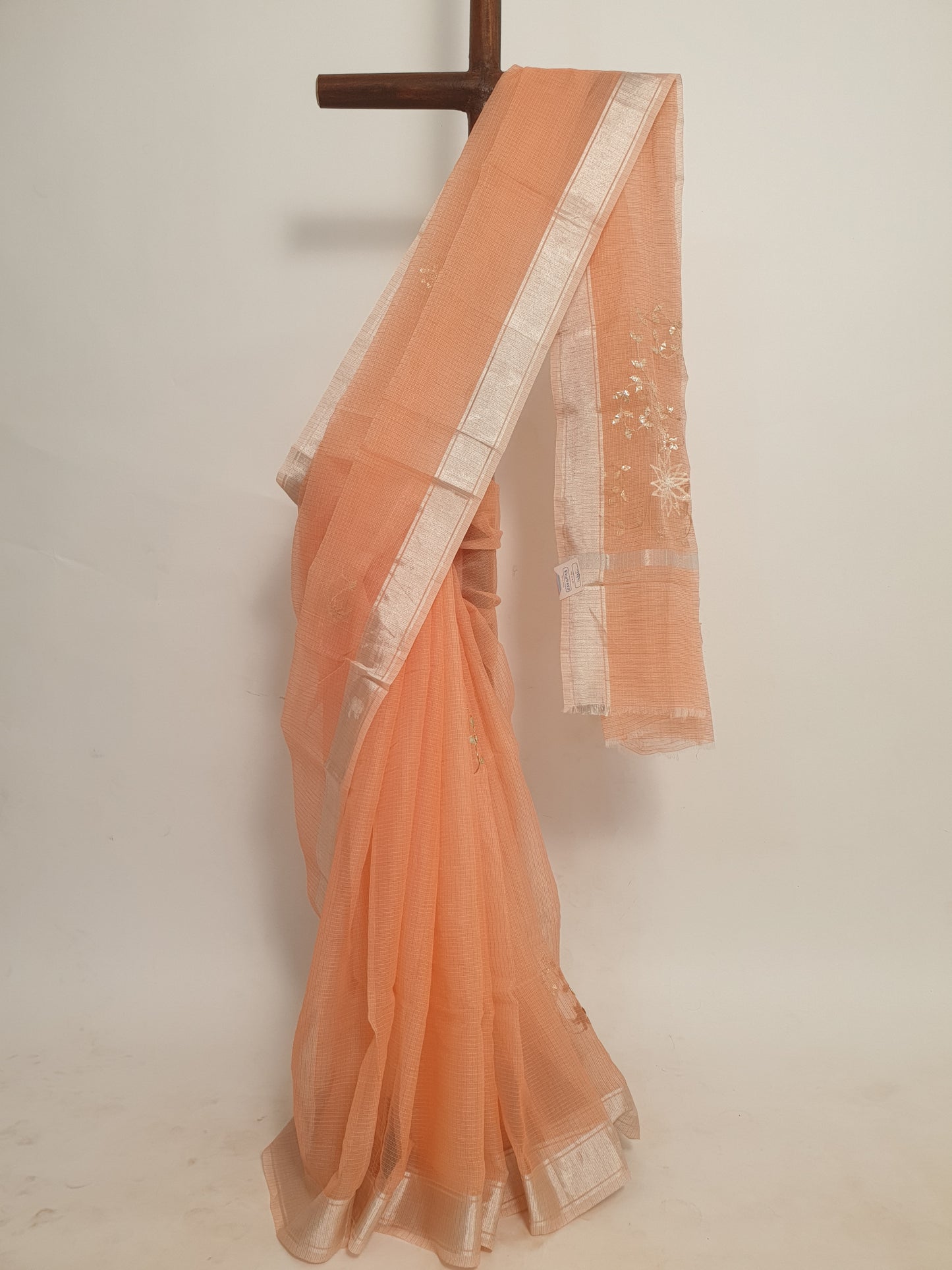Tomato Gotapatti Kota Doria Saree