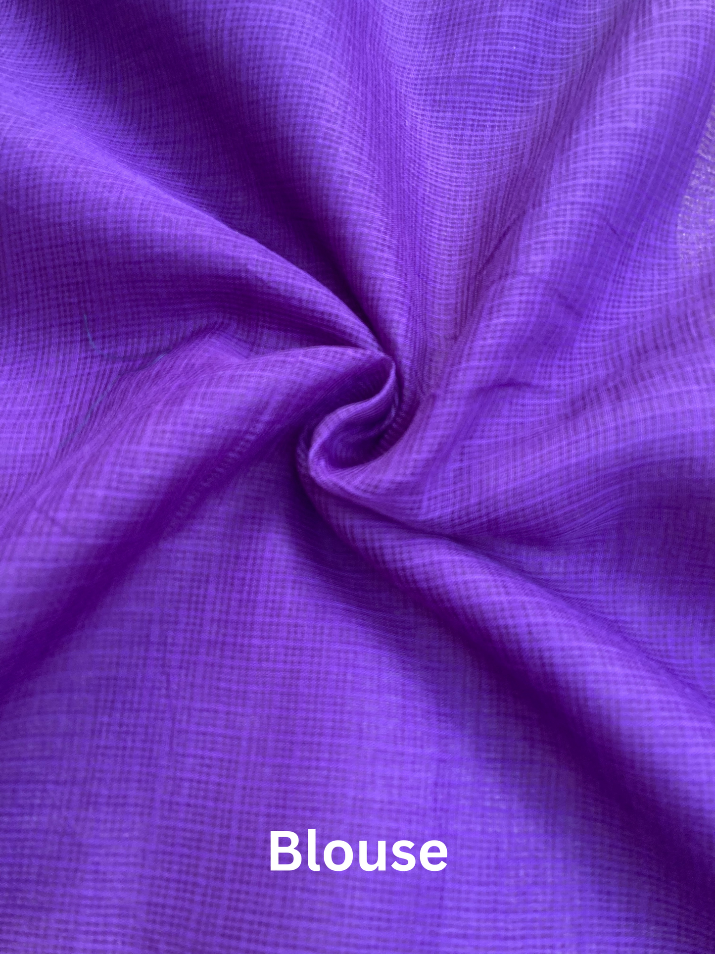 French Lilac Ombre-Dyed Kota Doria Saree