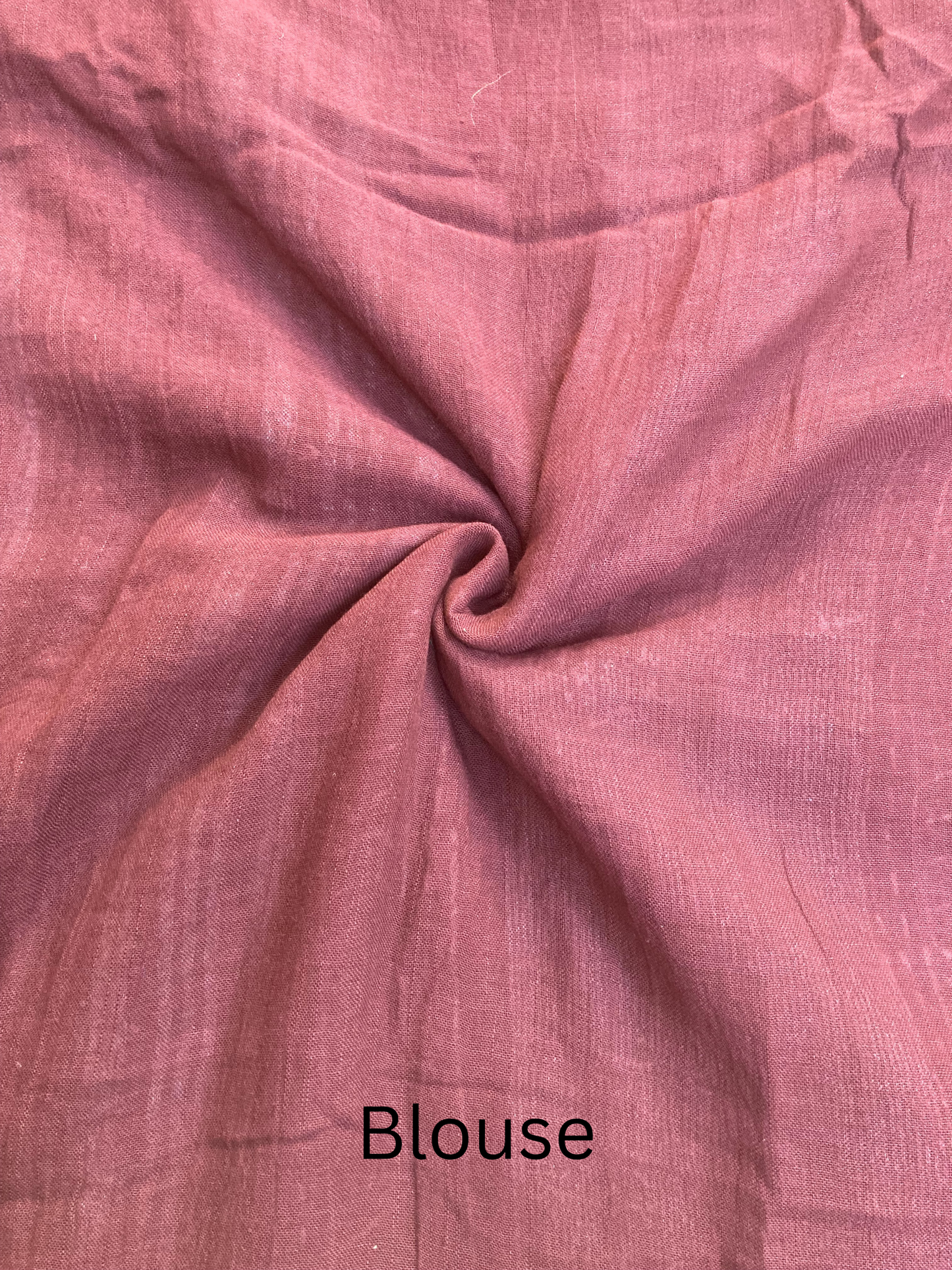 Brown Slub Linen Saree