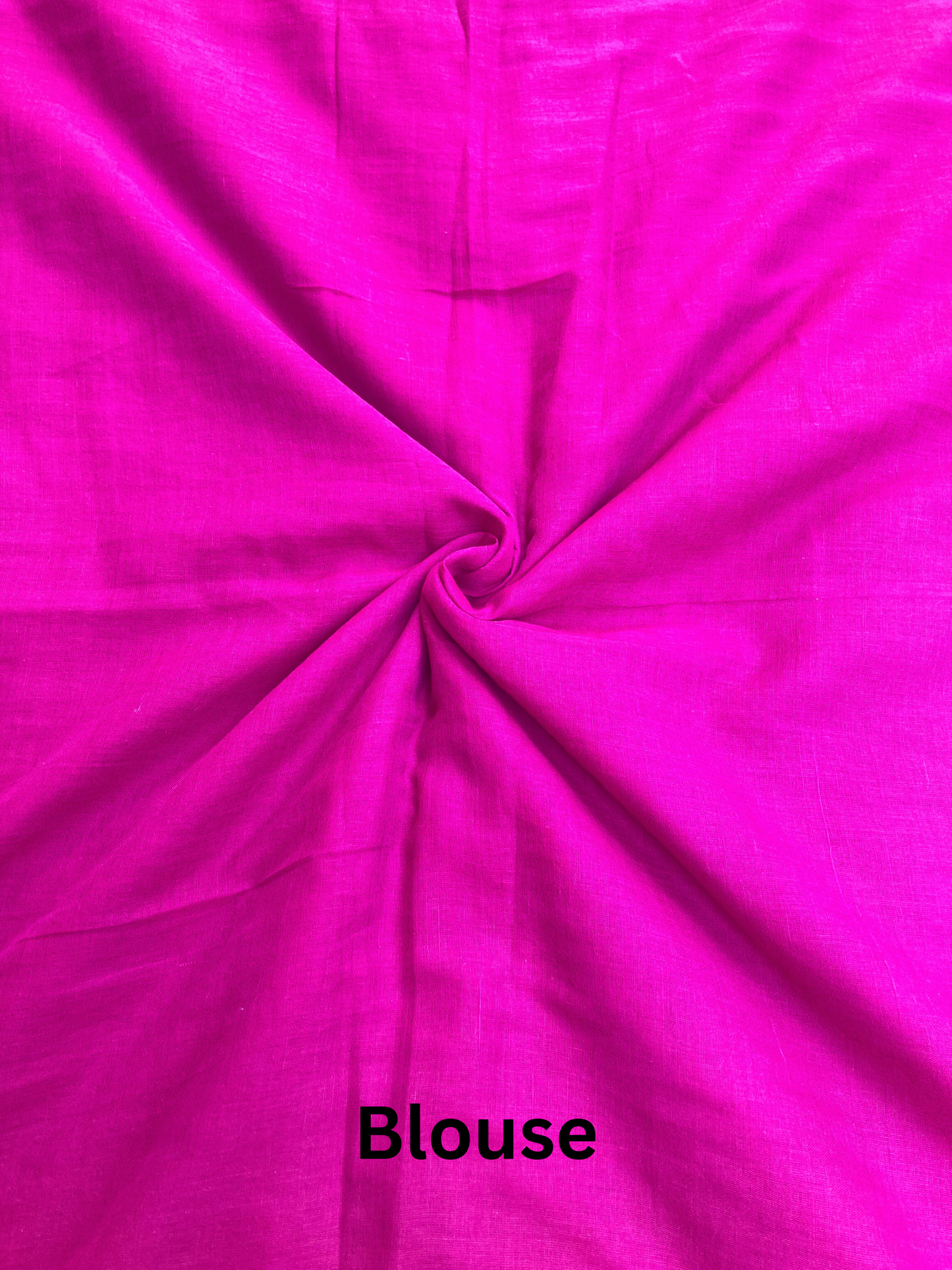 Hot Pink Mul Cotton Saree