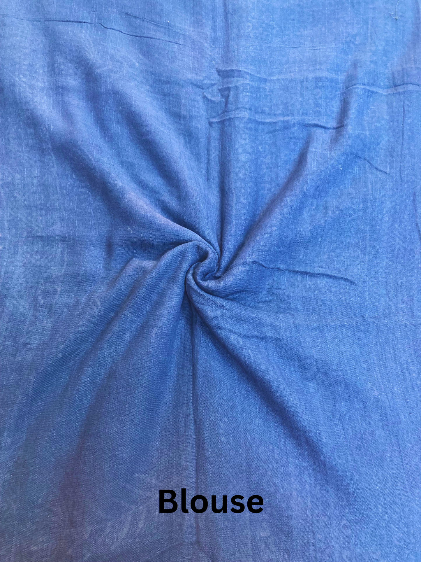 Indigo Slub Linen Saree