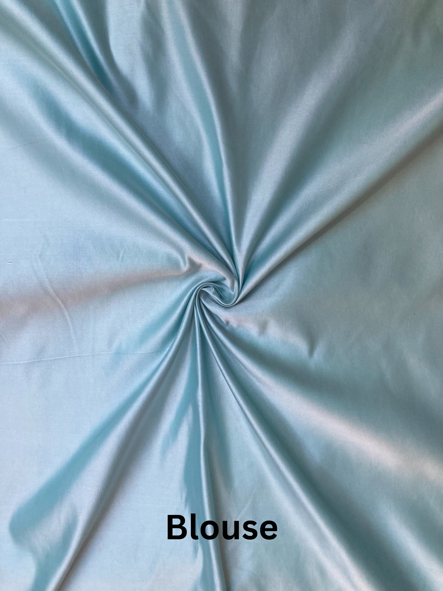 Baby Blue Banarasi Satin saree