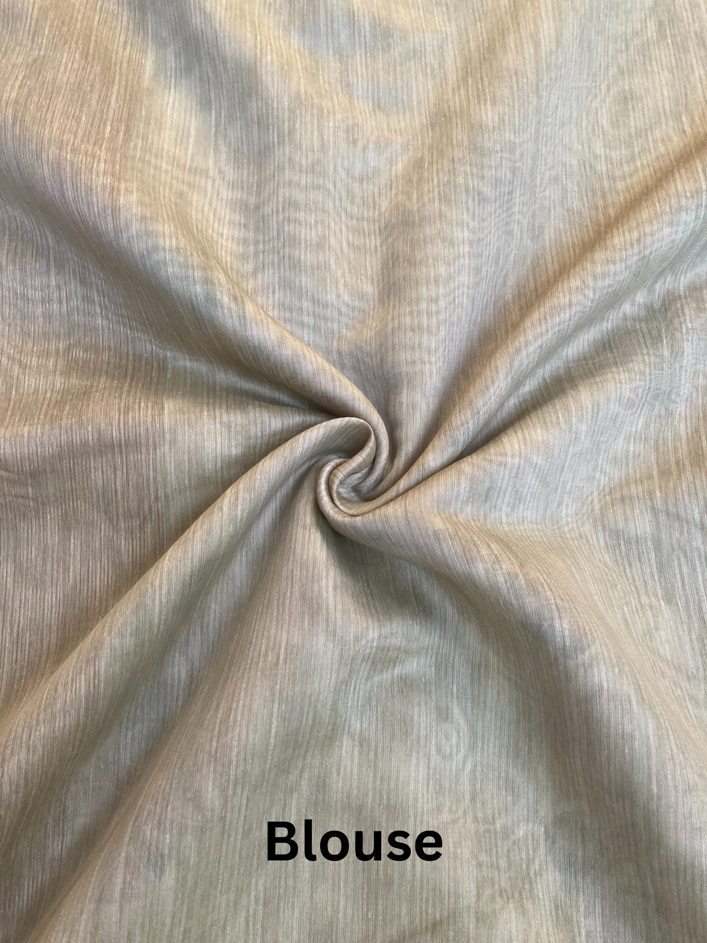 Light Brown Digital Print Chanderi Saree