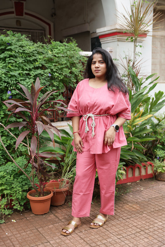 Baby Pink Old Money Co Ord Set