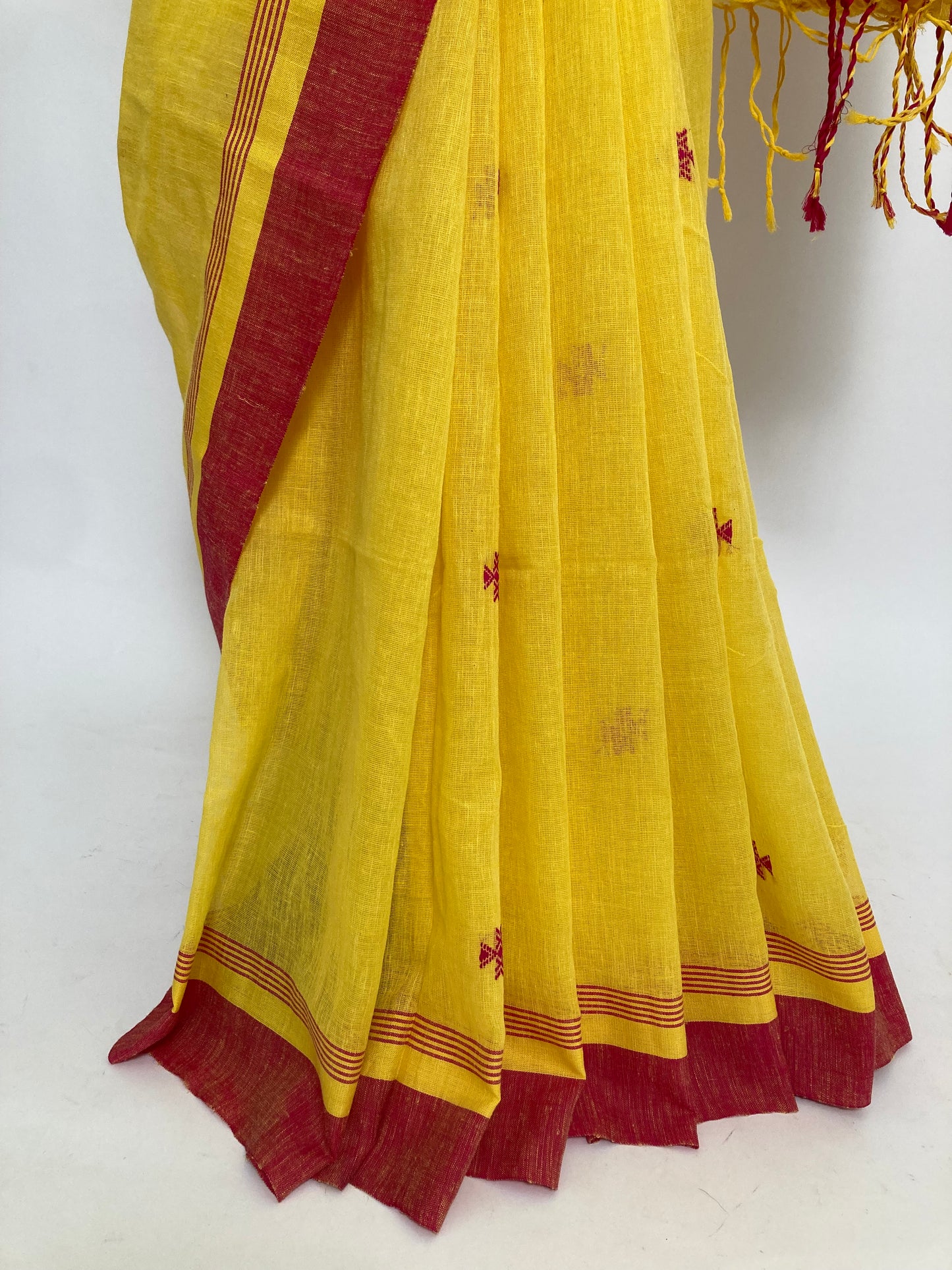 Amber Khadi Cotton Saree