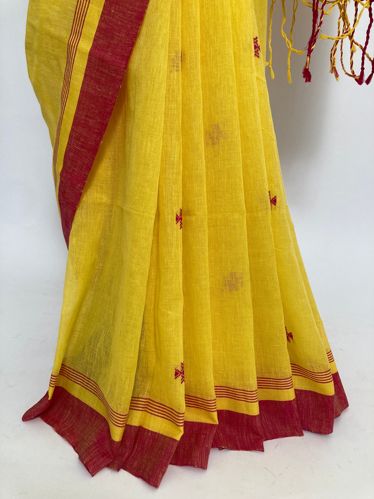 Amber Khadi Cotton Saree